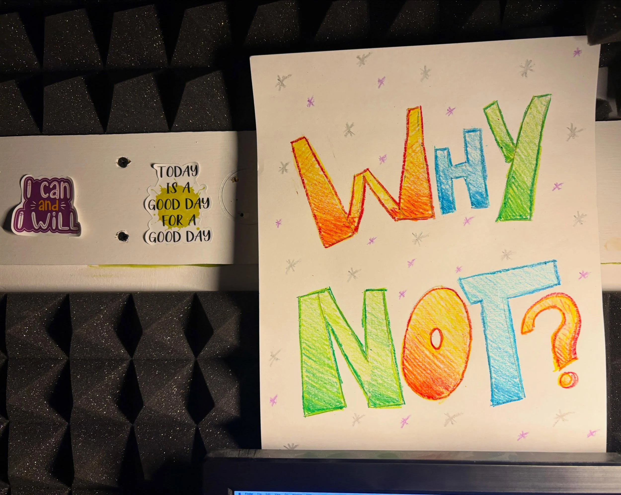 As I head into a new year of life, I want to embrace more creativity.  Not just in voice over, but in general.  I loved crafting as a kid and the infinite scroll of social media is really getting to me.  So my goal is to start a creative practice and