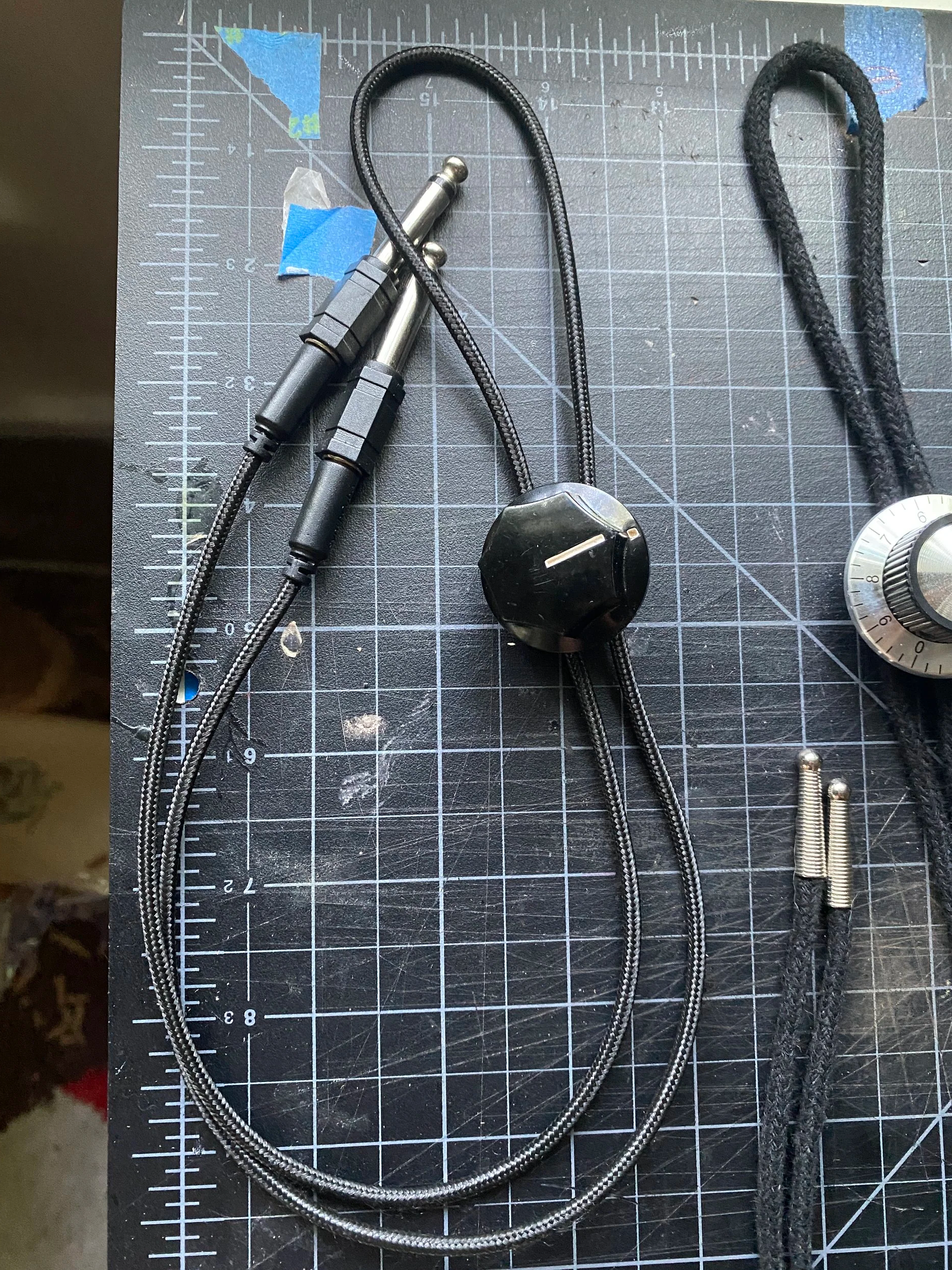 Experiementing with 36'' braided Audio Cord