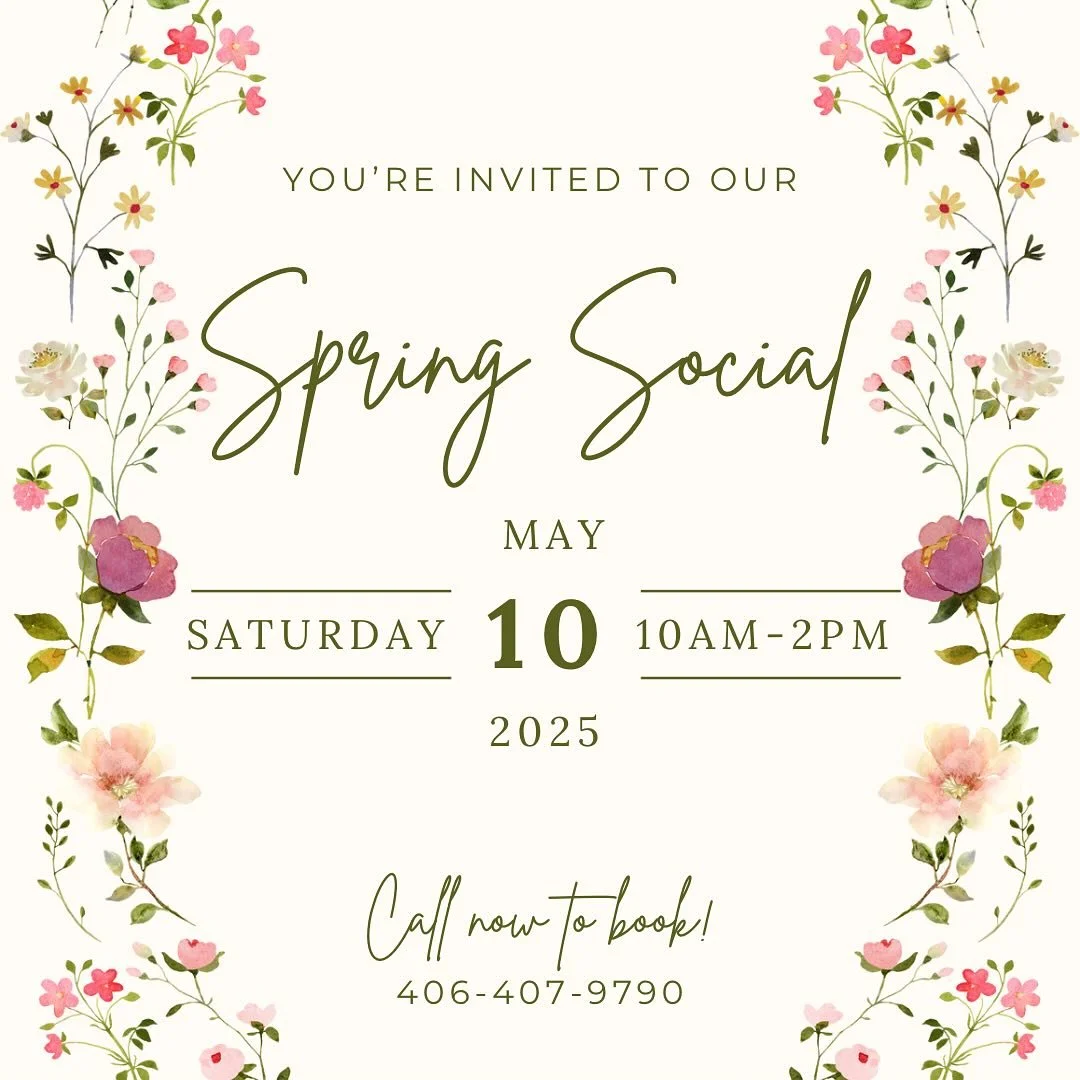 YOU&rsquo;RE INVITED!! 

Join us for our Spring Social Event! Enjoy discounted tox, discounted esthetic services and discounts on packages and retail! 

We can&rsquo;t wait to see you! Call now to book!
