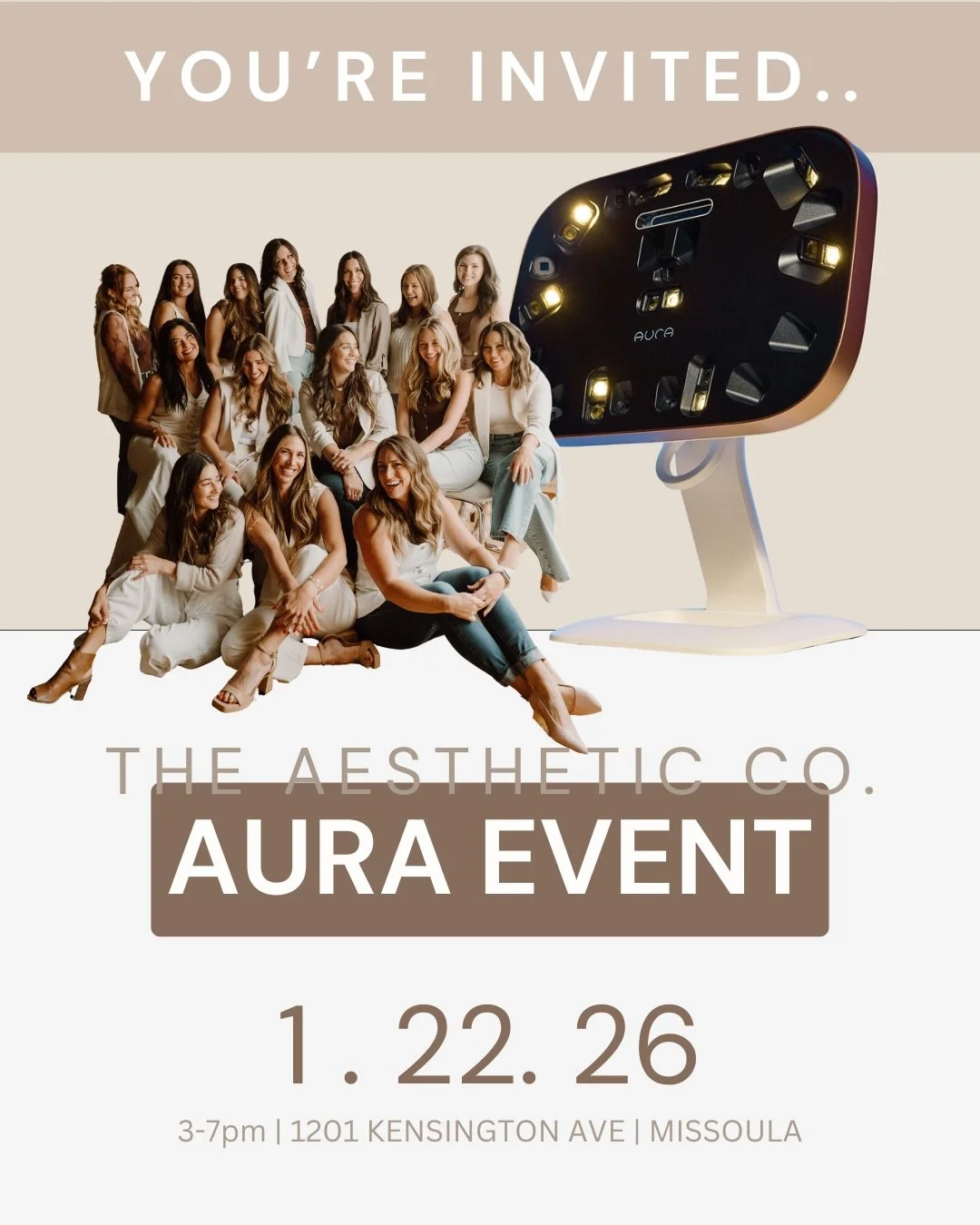 Join us on January 22nd from 3-7 for a free 3D skin analysis! 

We will also have discounted skincare &amp; laser packages, small bites and champagne! Grab a friend and come see your skin like never before 😍

**Package promo excludes laser hair remo