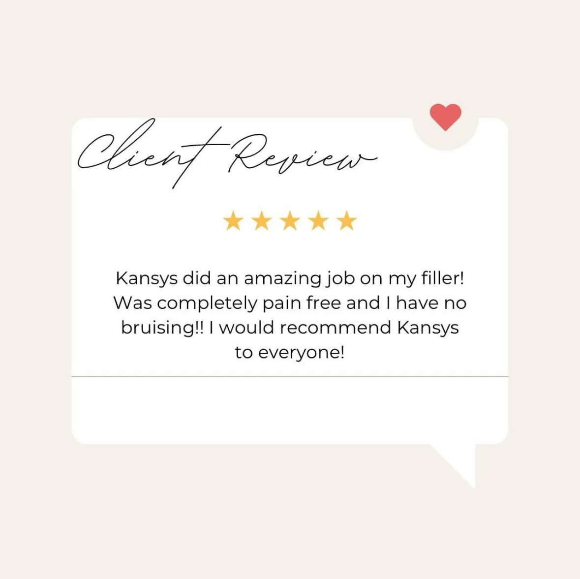 5 Star Client review