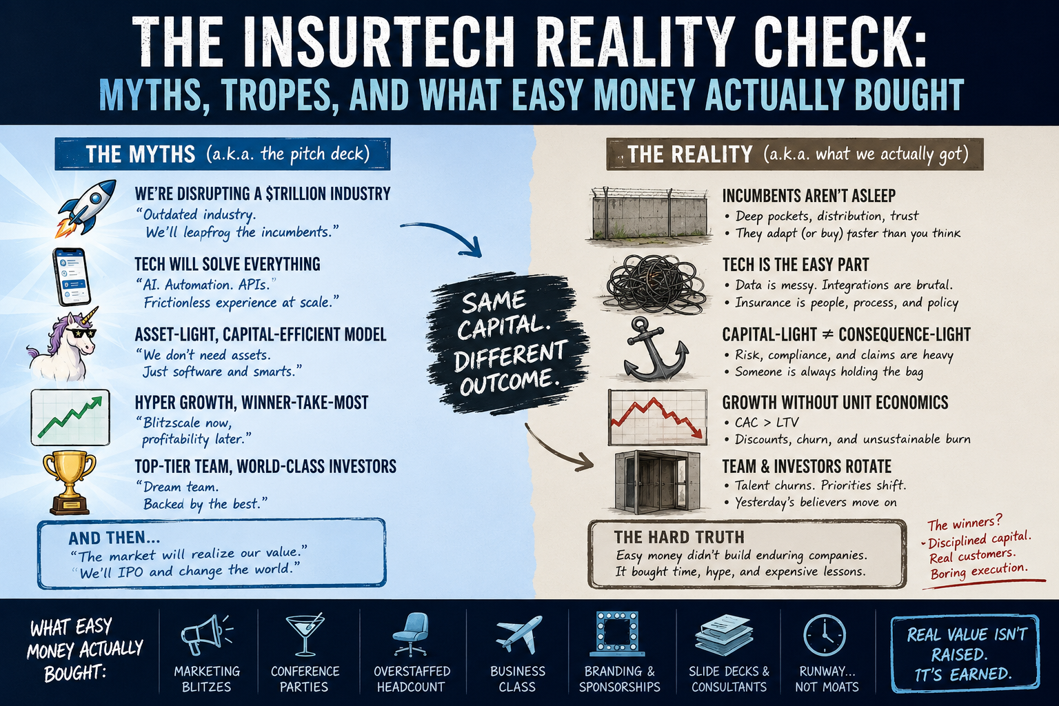 The Insurtech Reality Check: Myths, Tropes, and What Easy Money Actually Bought
