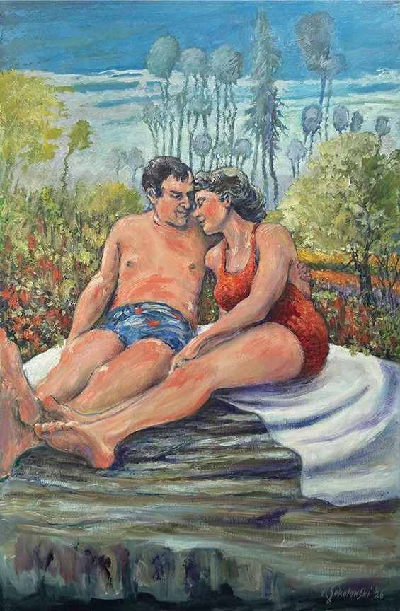 "The Quiet Beginning", Oil on Canvas, 36" x 24".