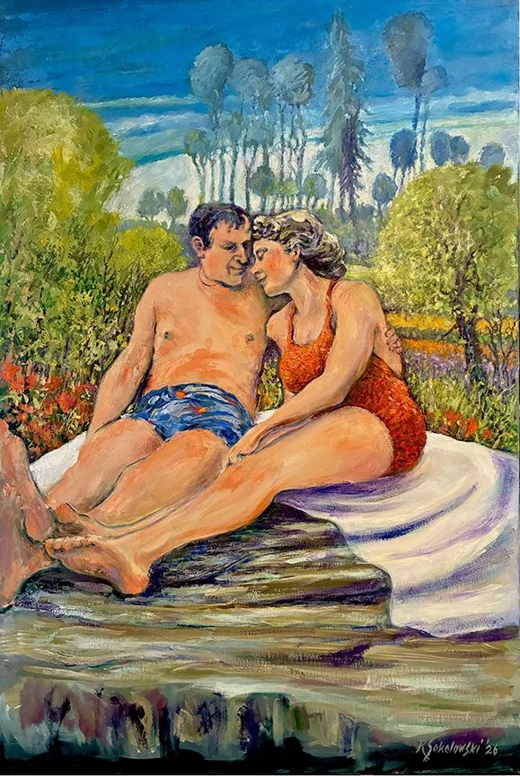 "Honeymoon", Oil on Canvas, 36" x 24".