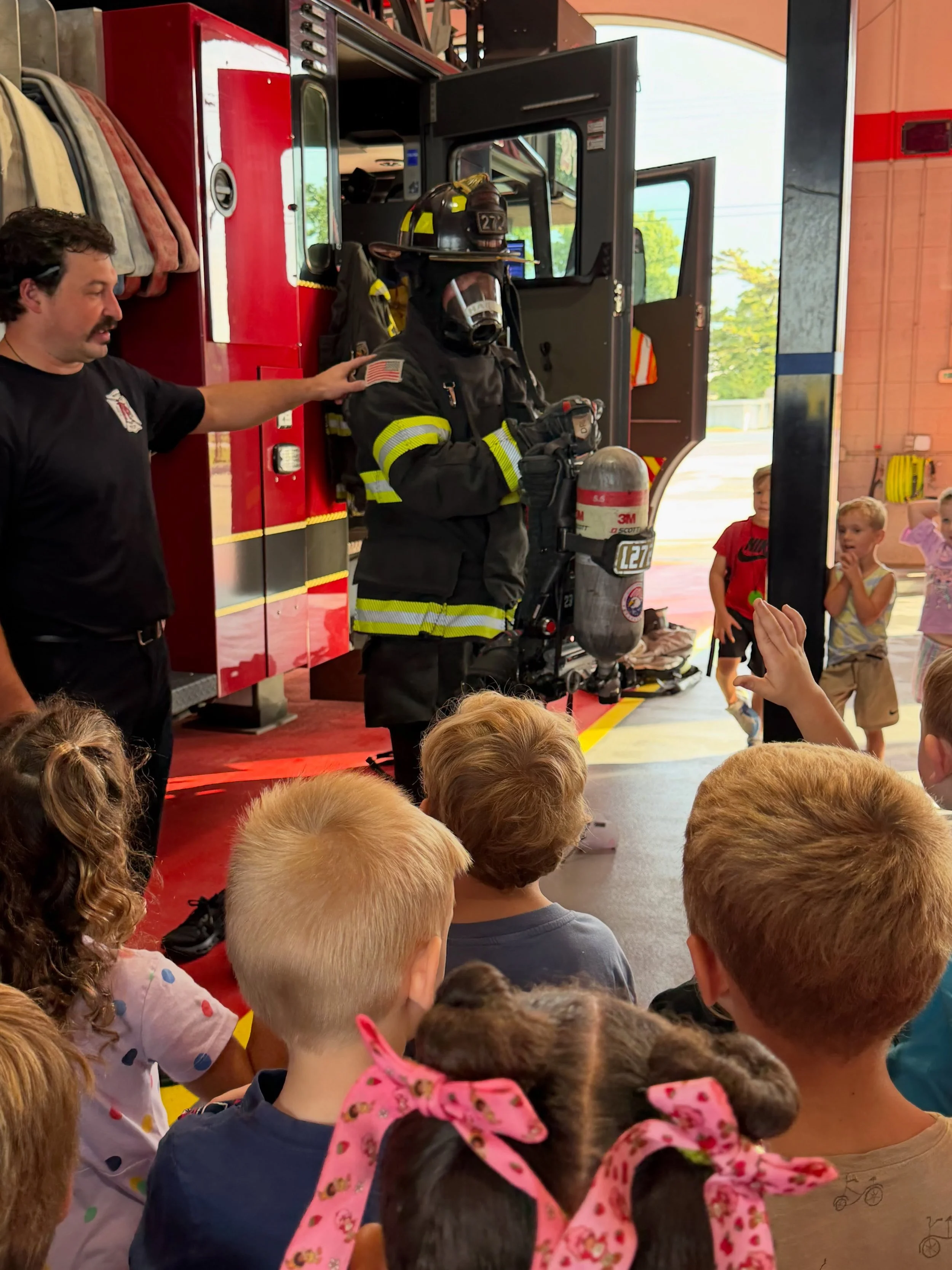 Our Pre-K students have been having so much fun! 🤍

🚒 We love when a field trip is within walking distance! Our students walked to the Whitestown Fire Station, where they explored the station, checked out the fire trucks and tools, and learned more