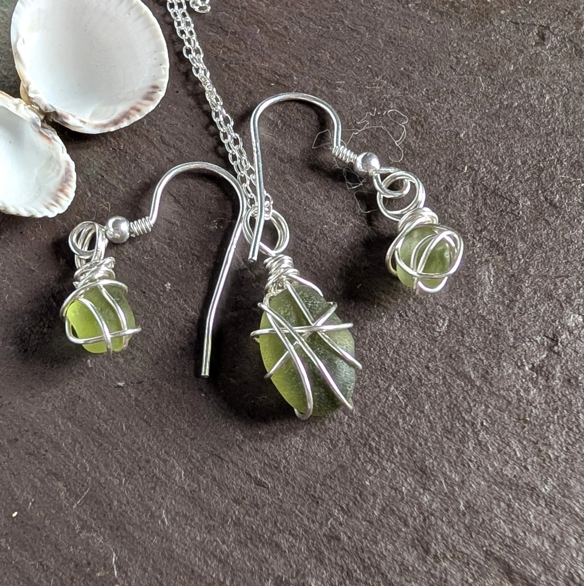 Light-Olive-Green-sea-glass-necklace-earrings-set (8).jpg