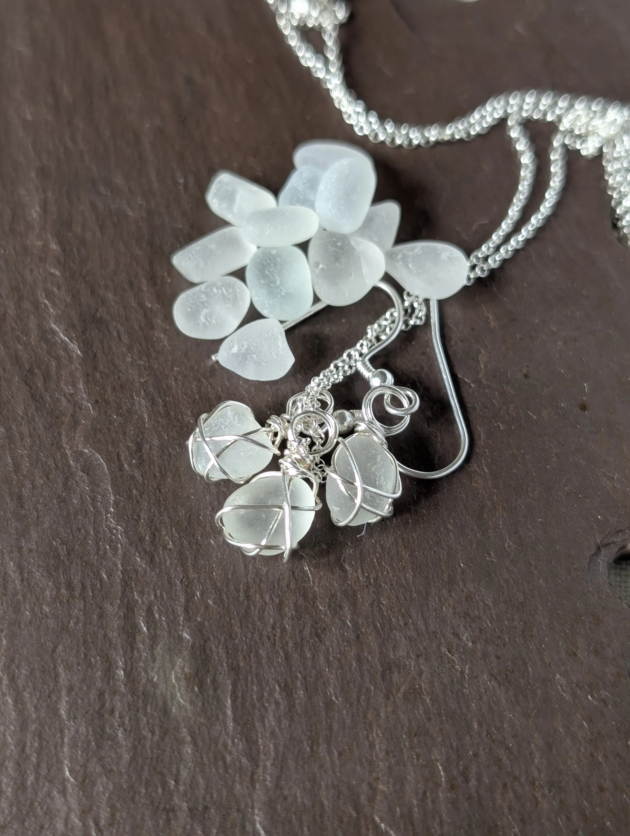 Handmade Frosty White Sea-glass and silver matching set  (7).jpg