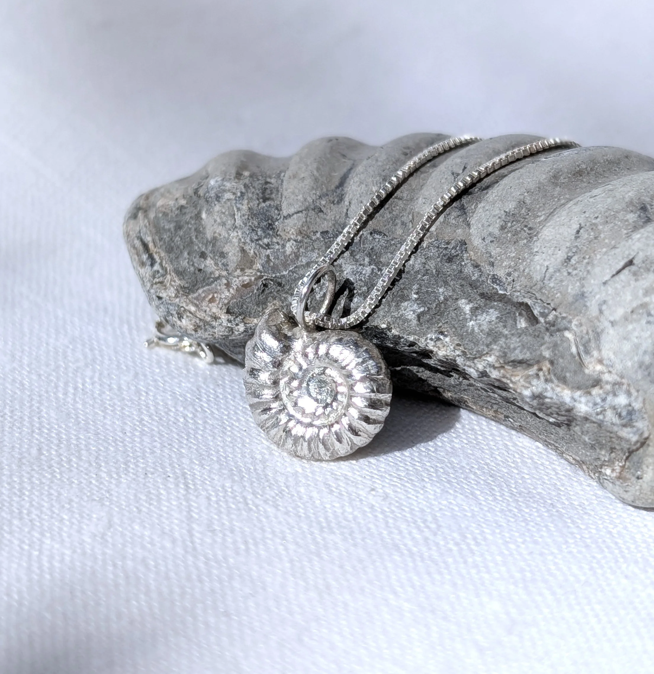 Handmade Solid Fine Silver Ammonite Fossil (4).jpg