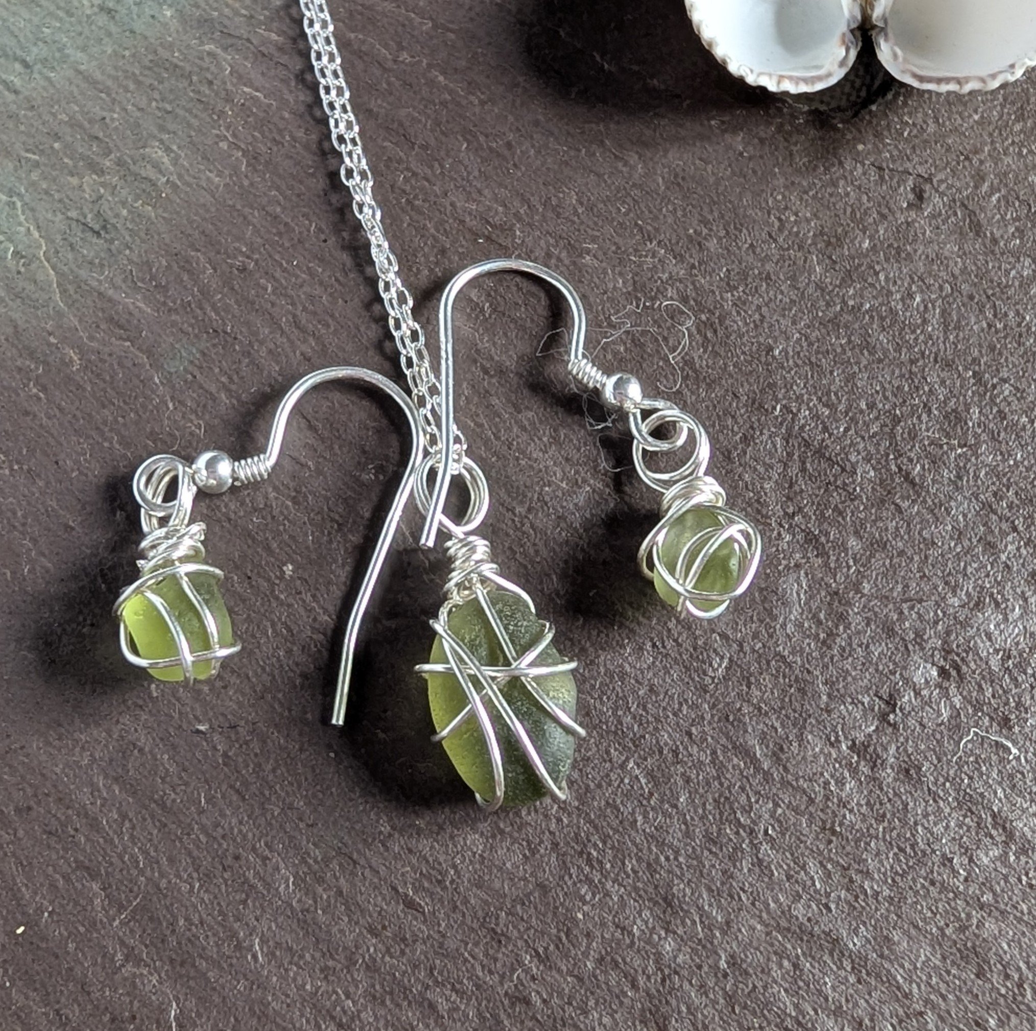 Light-Olive-Green-sea-glass-necklace-earrings-set (7).jpg