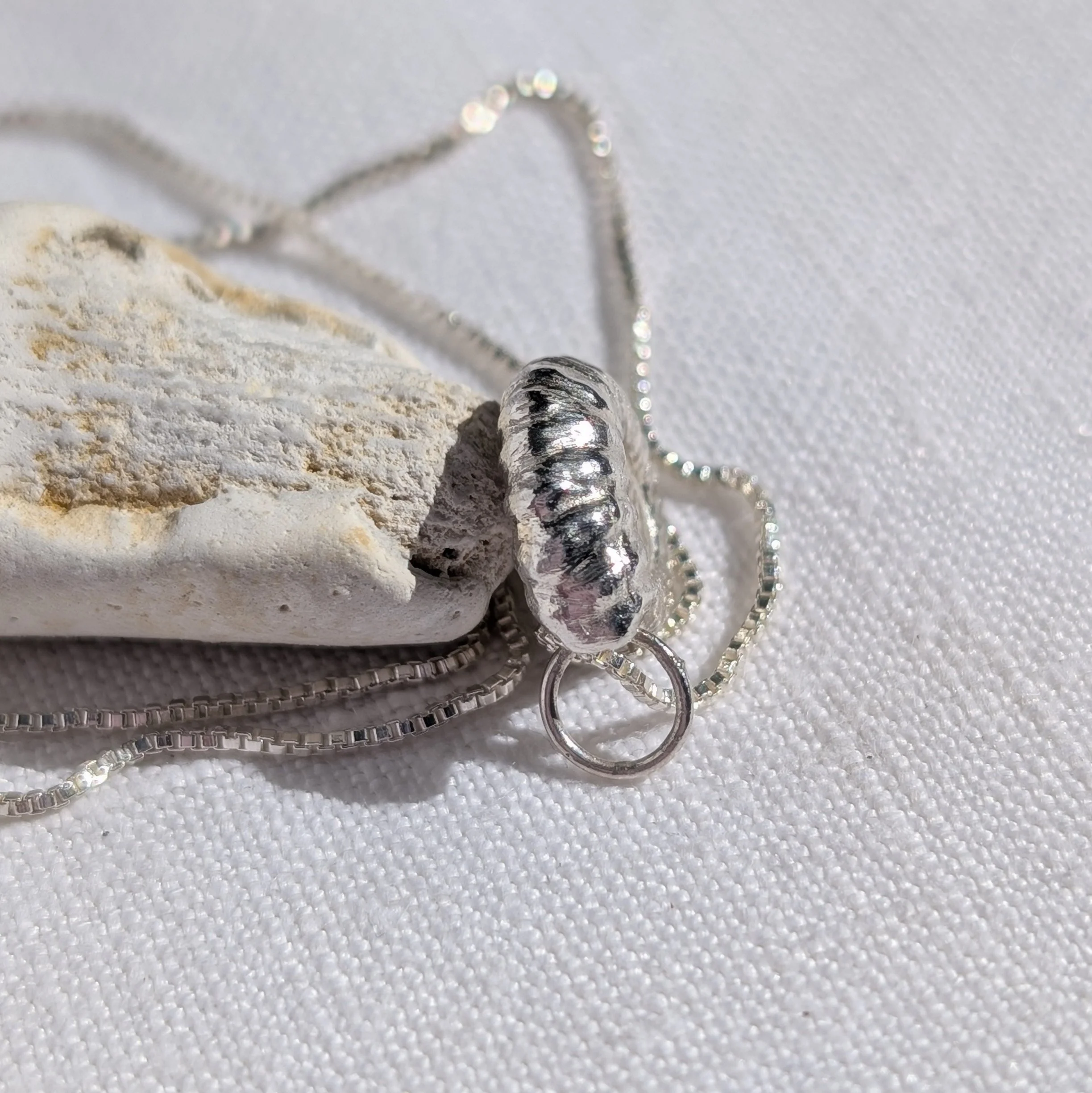 Handmade Solid Fine Silver Ammonite Fossil (13).jpg
