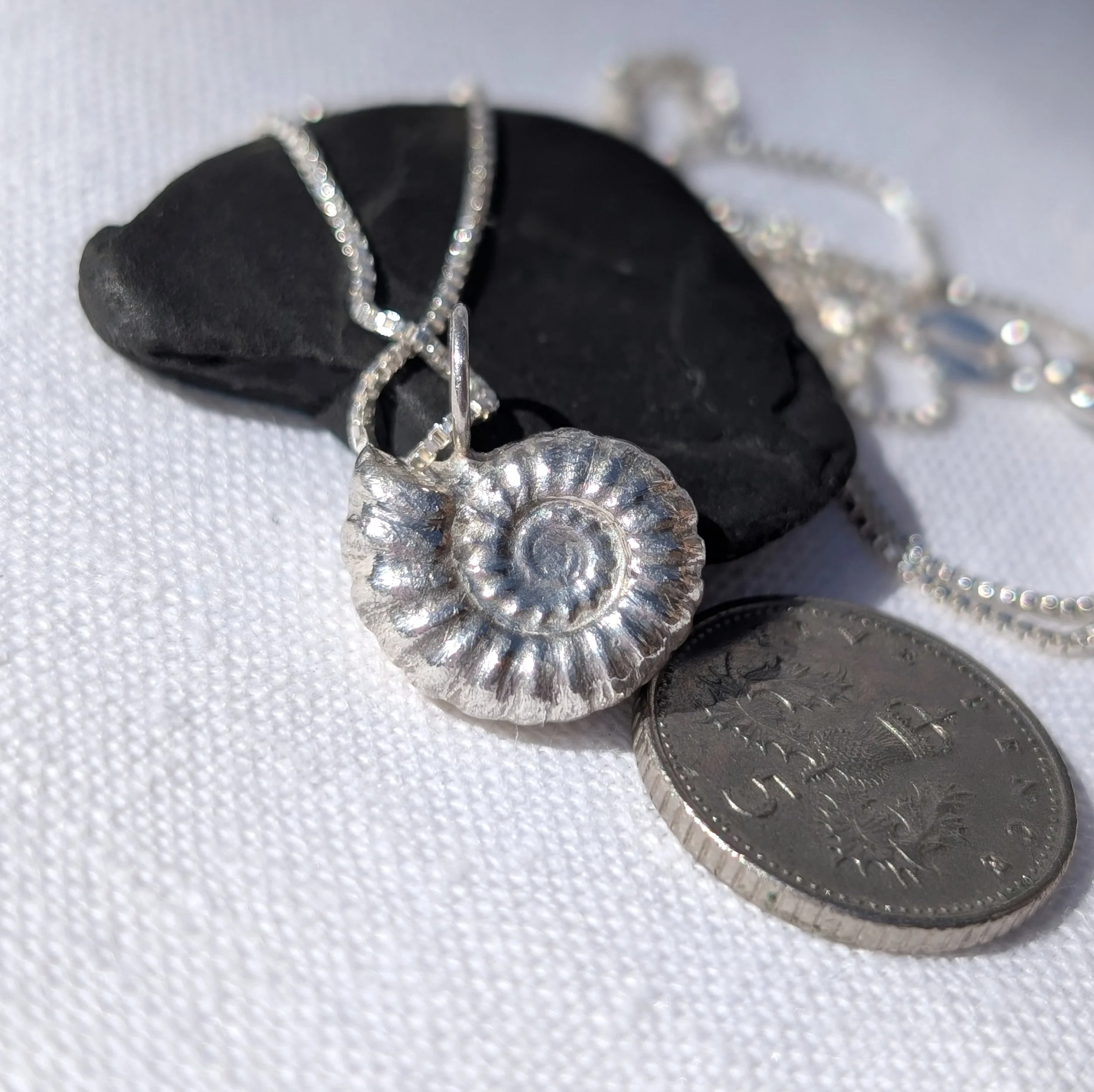 Handmade Solid Fine Silver Ammonite Fossil (7).jpg