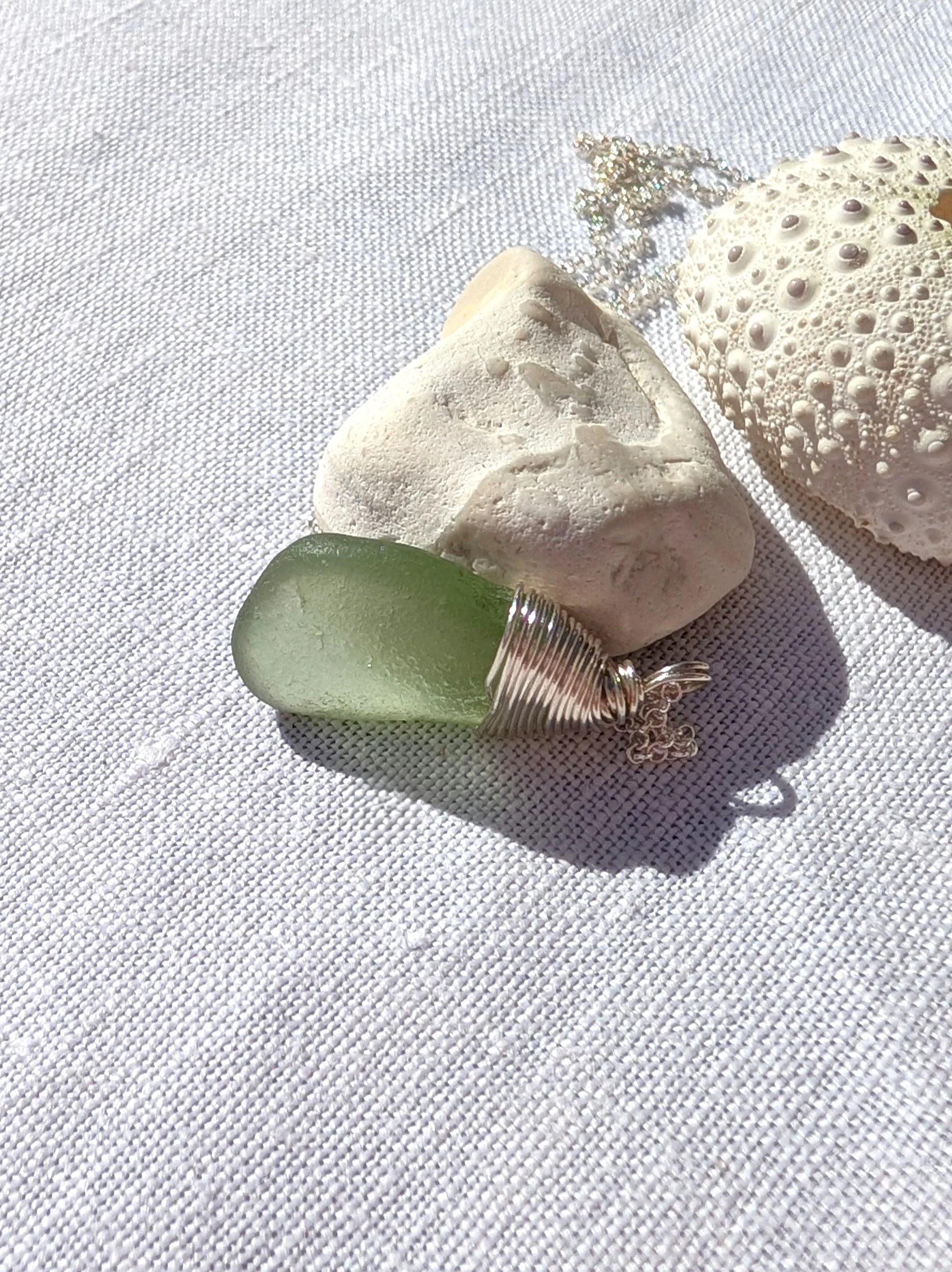 Pale-Sage-Green-Sea-glass-silver-wire-top-necklace (5).jpg