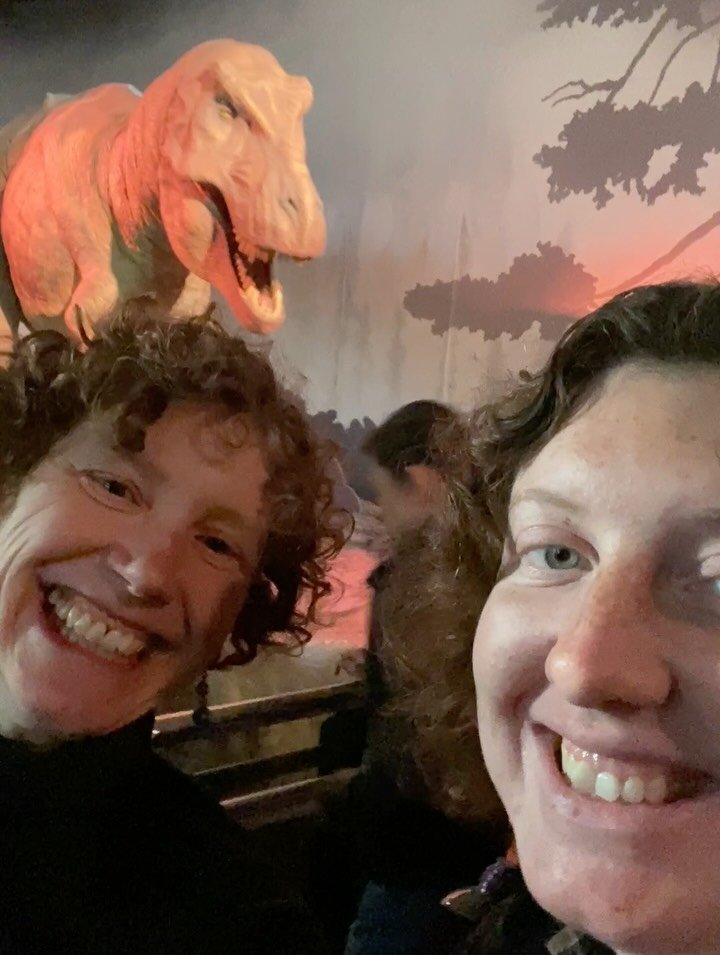 Dino, pouring her heart out to us @natural_history_museum.