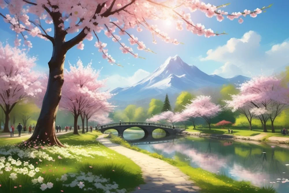 Bäume im Frühling – Spirituelle Bedeutung von Kirschbaum, Magnolie &amp; Birke