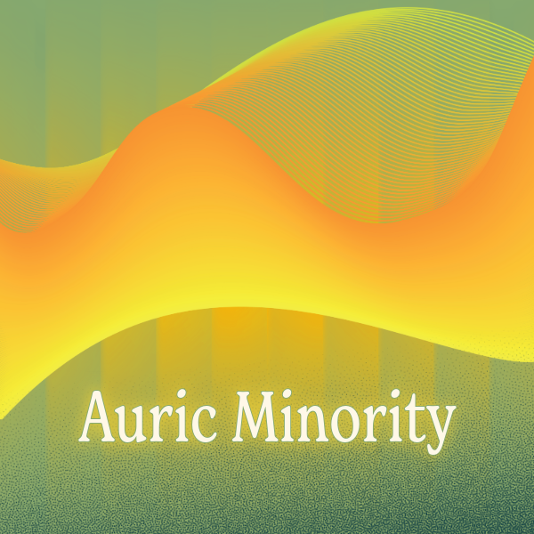 Auric Minority logo wave gradient pattern