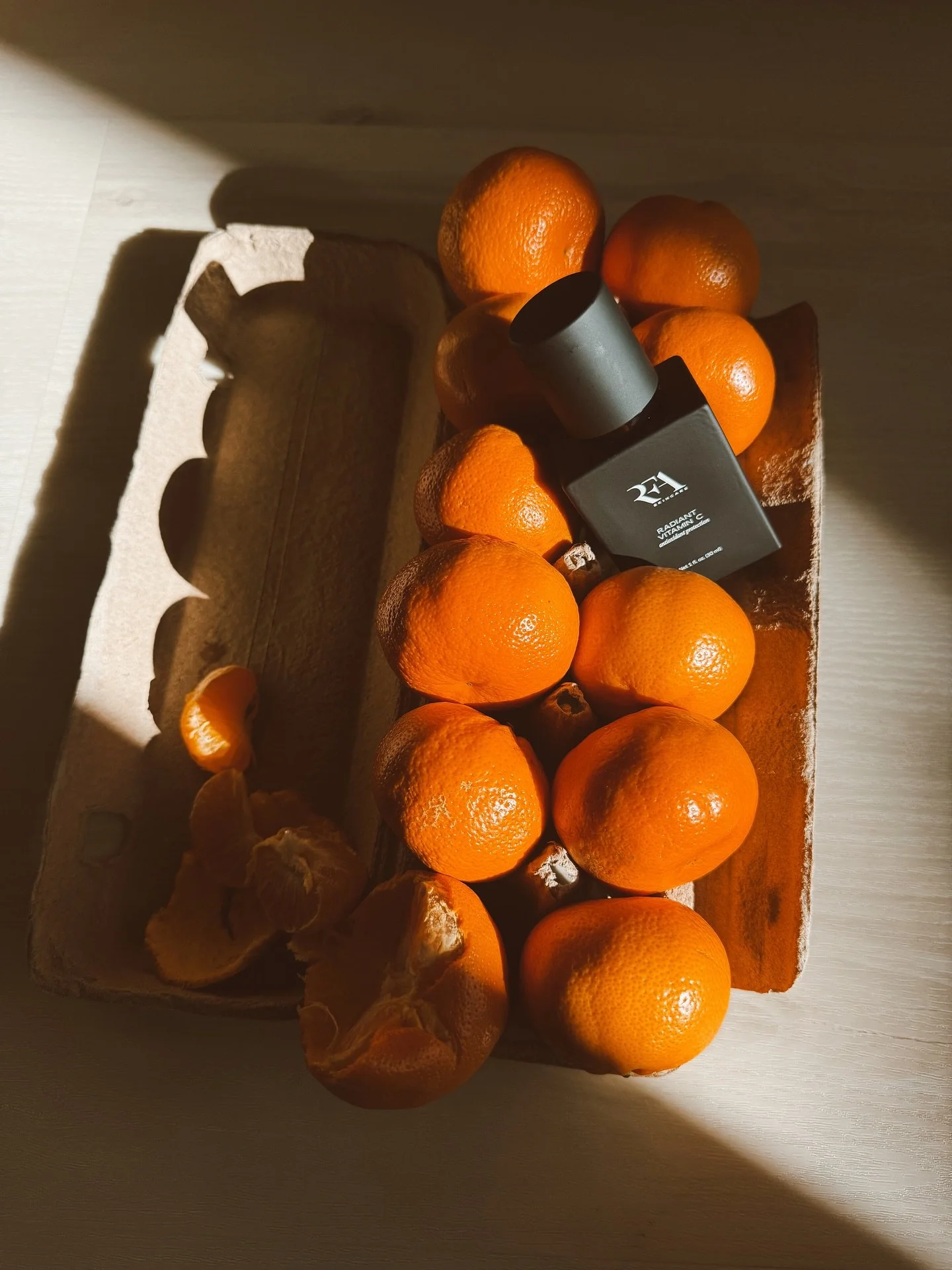 🍊🍊🍊 

RFA Radiant Vitamin C Serum | brightens skin, targets pigmentation, fights free radical damage, boosts collagen production, &amp; helps improve appearance of fine lines. Quickly has become a HOB staff favorite.