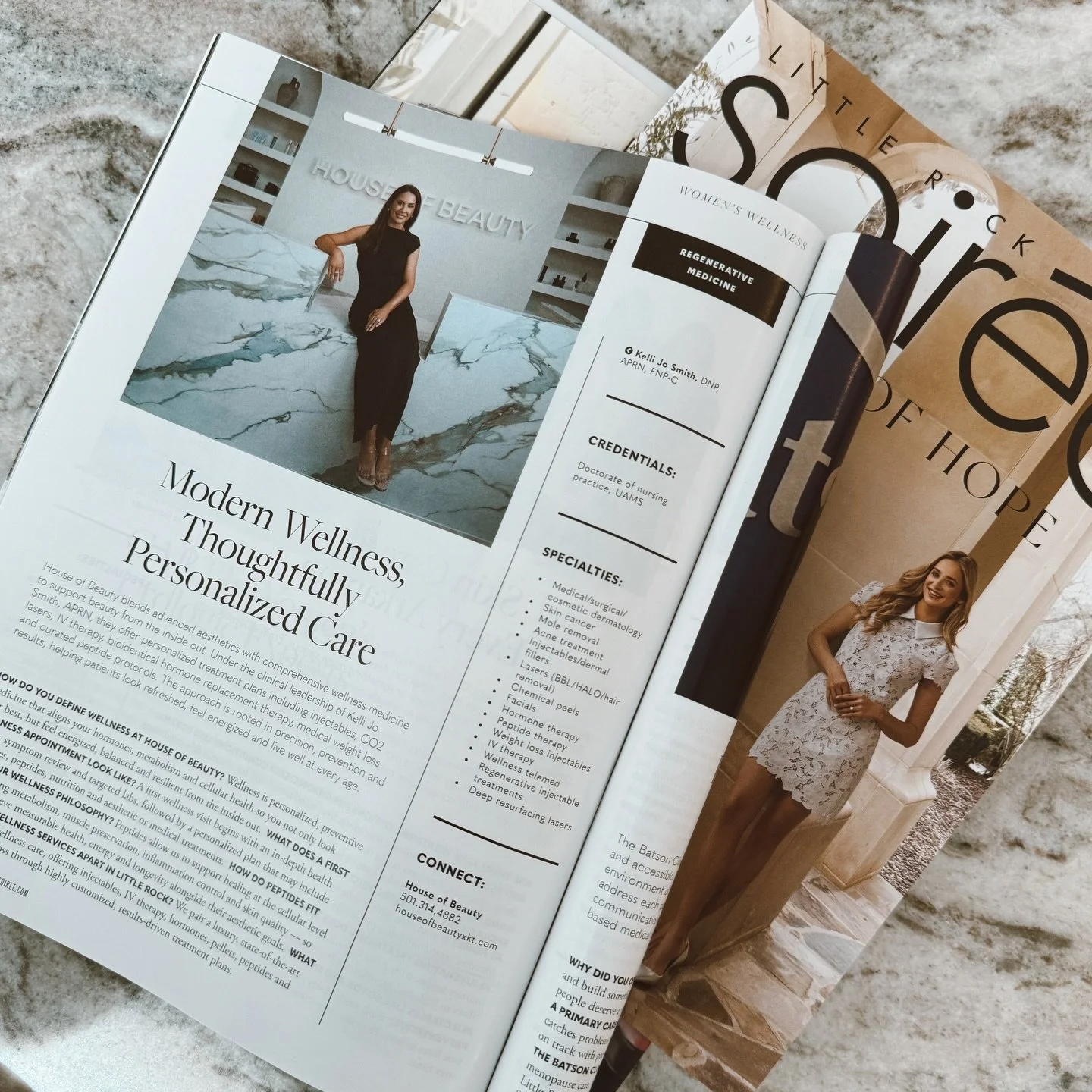 A little moment for Kelli Jo 🖤

Featured in Little Rock Soir&eacute;e, and feeling extra proud. Kelli Jo brings so much heart, knowledge, and intention to House of Beauty, and this feature is such a reflection of that.

Modern wellness, thoughtfully