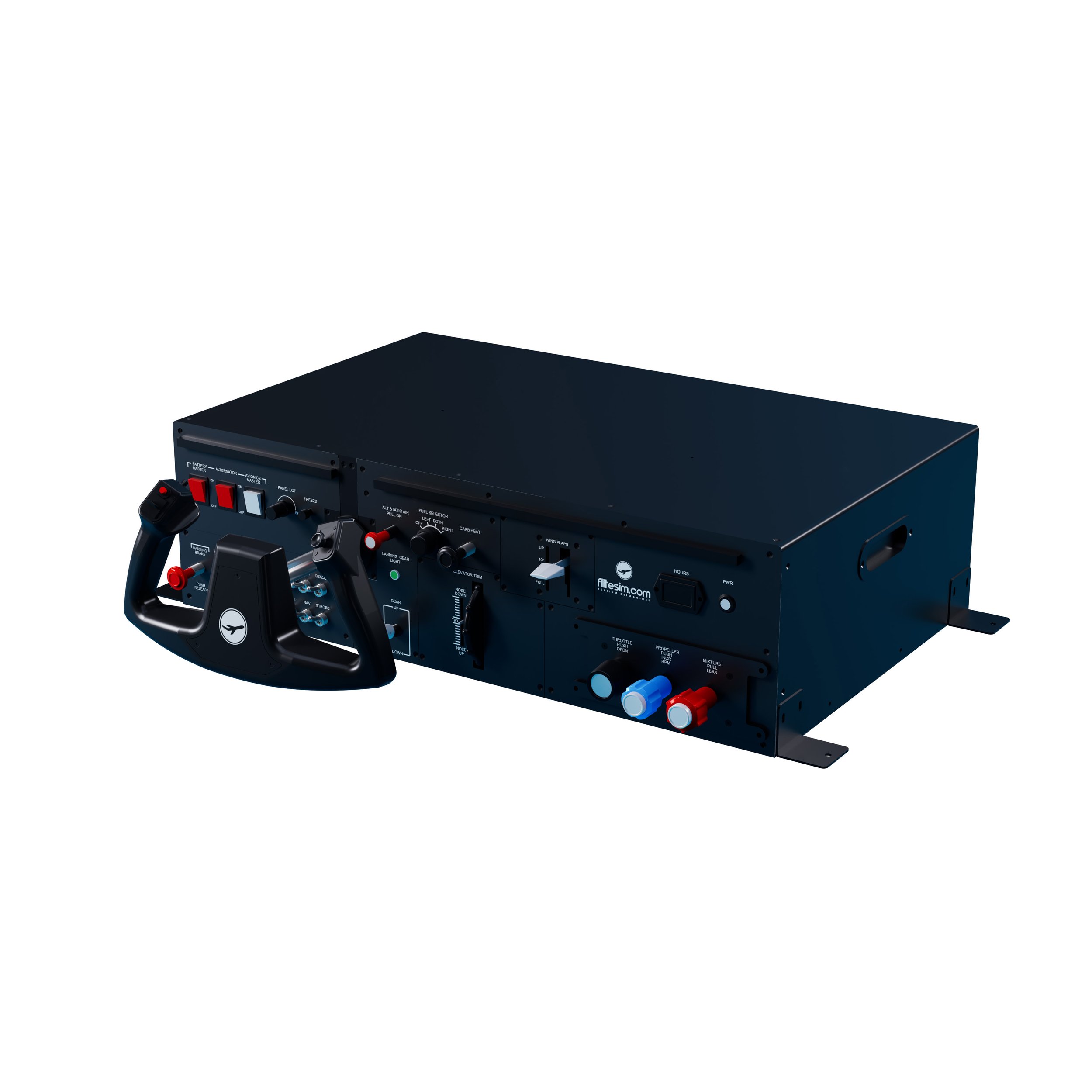 FC-50 GEN2 Flight Console & CLS-60/120 Force Feedback Yoke Bundle