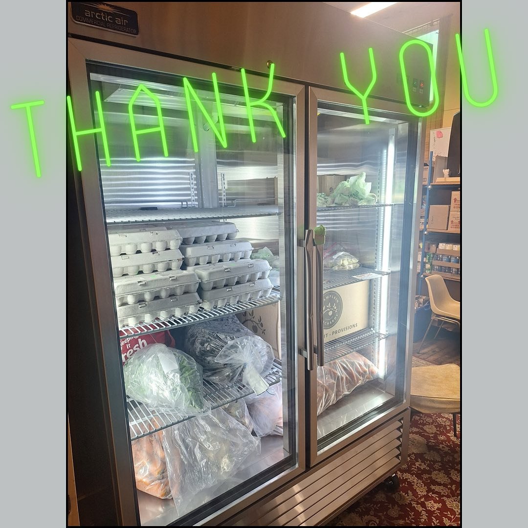Thank you @vermontfoodbank for the funding via the Responsive Capacity Fund for our new, big refrigerator! At the very end of last year our egg storage fridge died (RIP). Through the Vermont Foodbank&rsquo;s quick and responsive funding we were able 