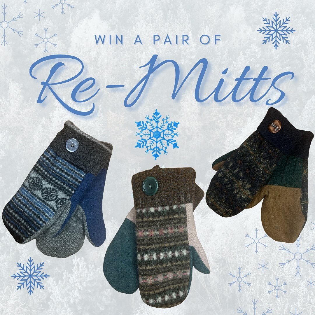 Win a pair of these gorgeous, ultra-cozy mittens by @wendy.huntley.96 ! ✨

Made from repurposed sweaters and totally one-of-a-kind!

Tickets: $3 each or 2 for $5.

Three winners drawn December 6th! Good luck! 🌈

RFS Hours ⭐️
Tues 10-1
Thur 4-6
Fri 1