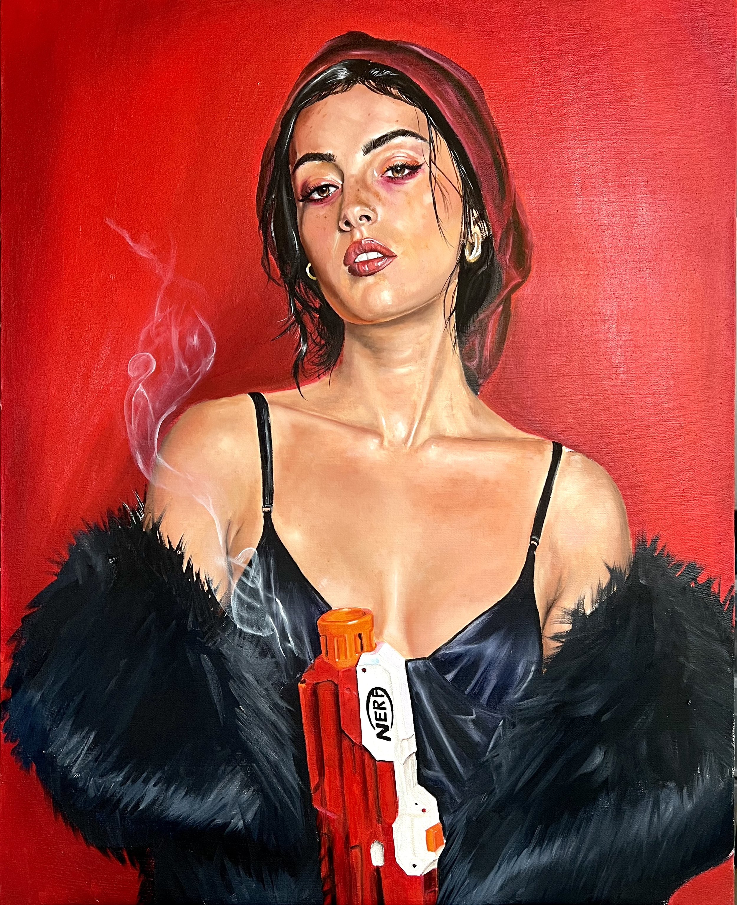 " Soft Target" 24'x30' 2026 Oil on canvas 