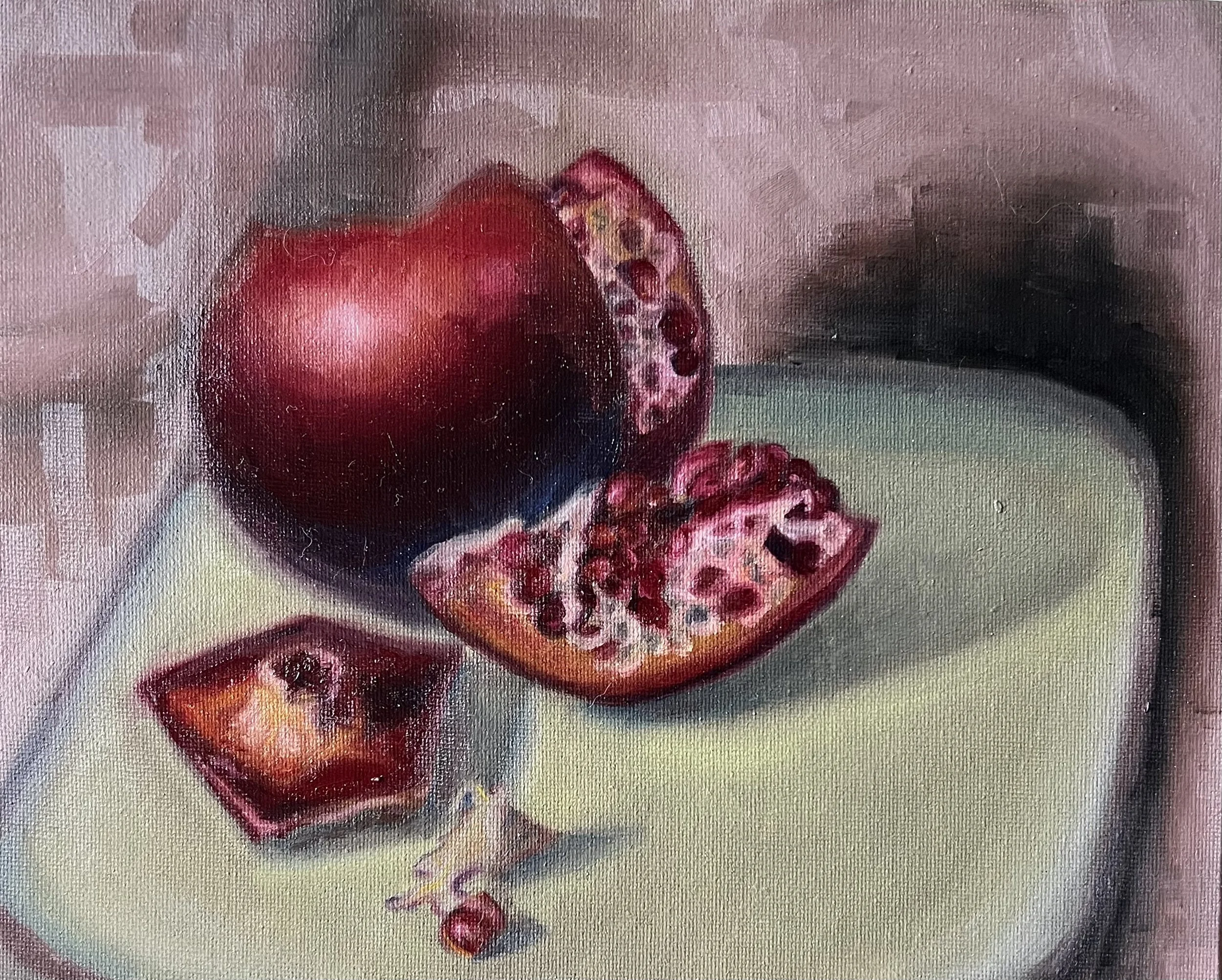 Pomegranate Sketch Painting