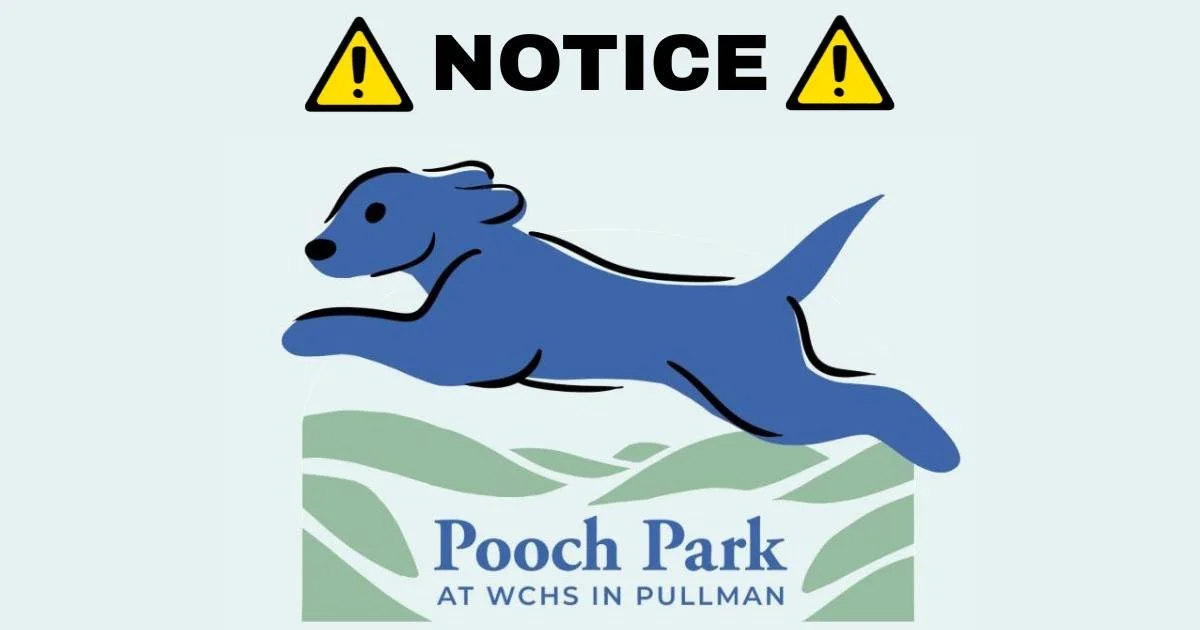 CLOSED FOR MAINTENANCE!!
POOCH PARK WILL REOPEN TODAY (5/8/26) AT 4:00 PM