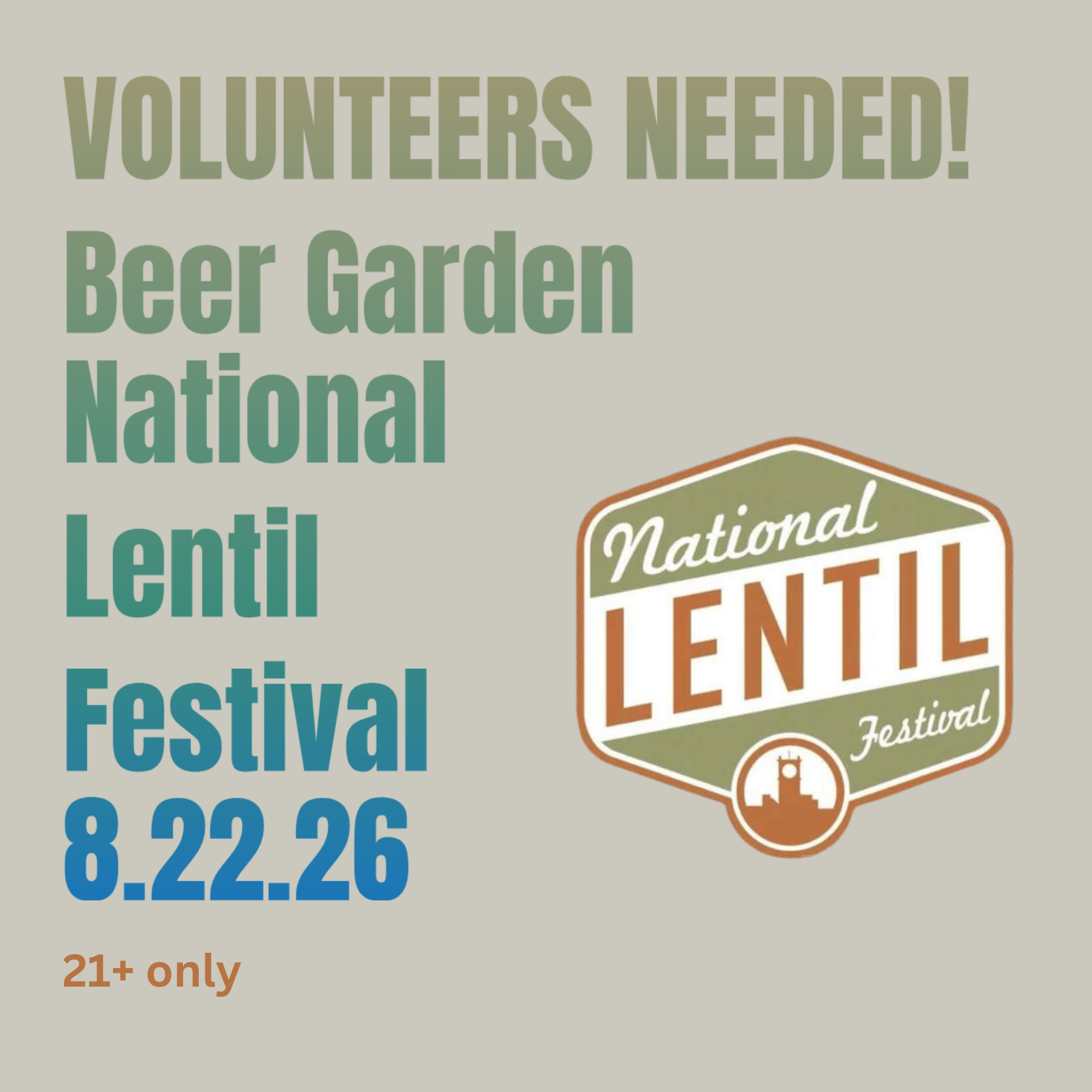 Lentil Festival Beer Garden
