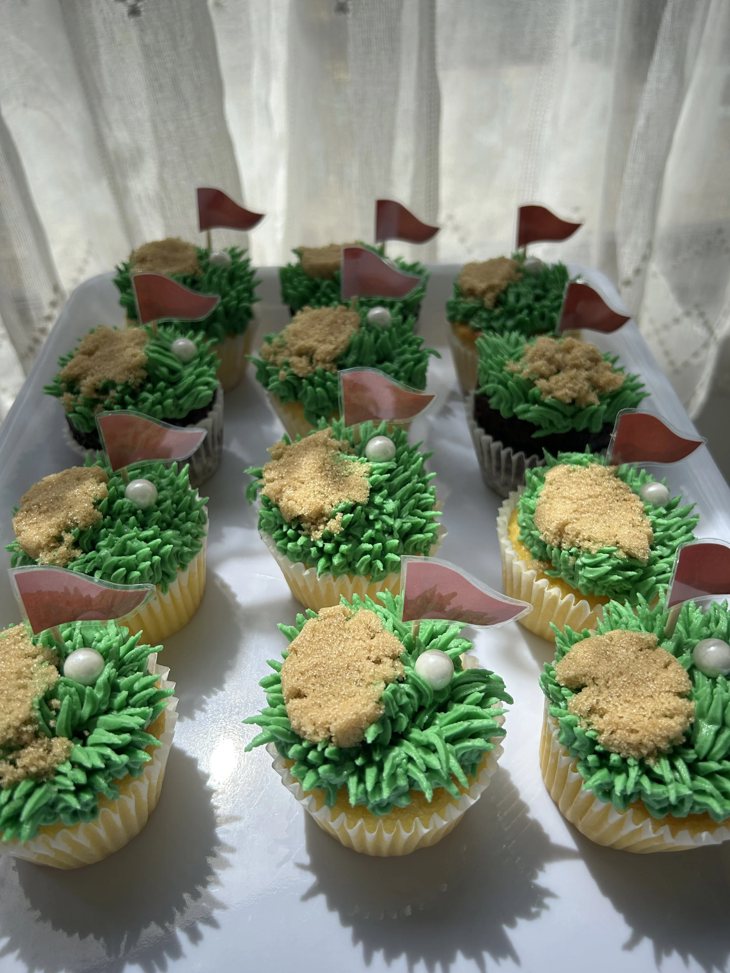Golf Themed Cupcakes