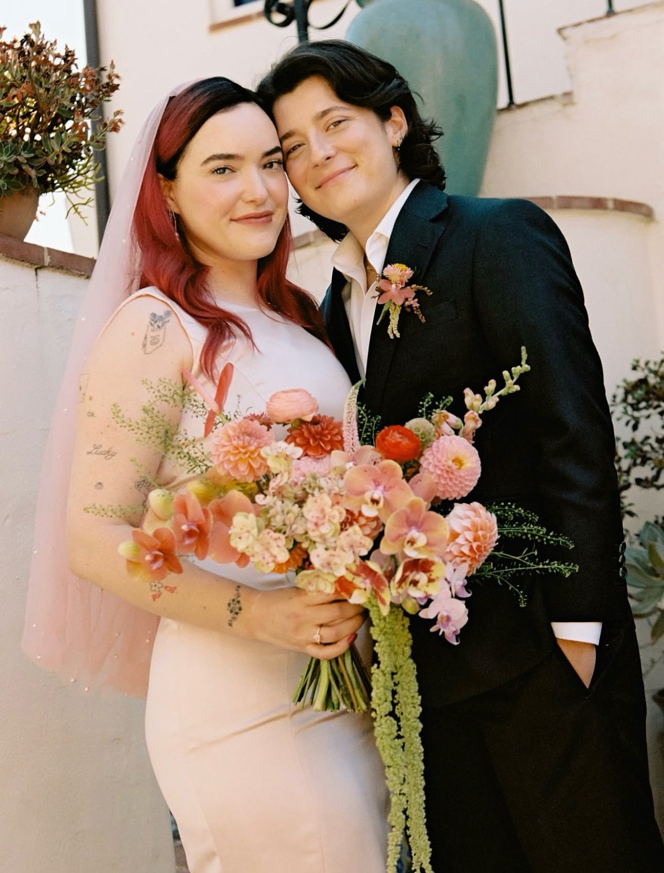 ✨ Such an honor to celebrate Alli &amp; Max&rsquo;s wedding at their childhood home. Having known Max for years, it was so special to watch her grow into the amazing human she is today&mdash;now united with her forever love, Alli. 💍🏡💖
 
#makeup #b