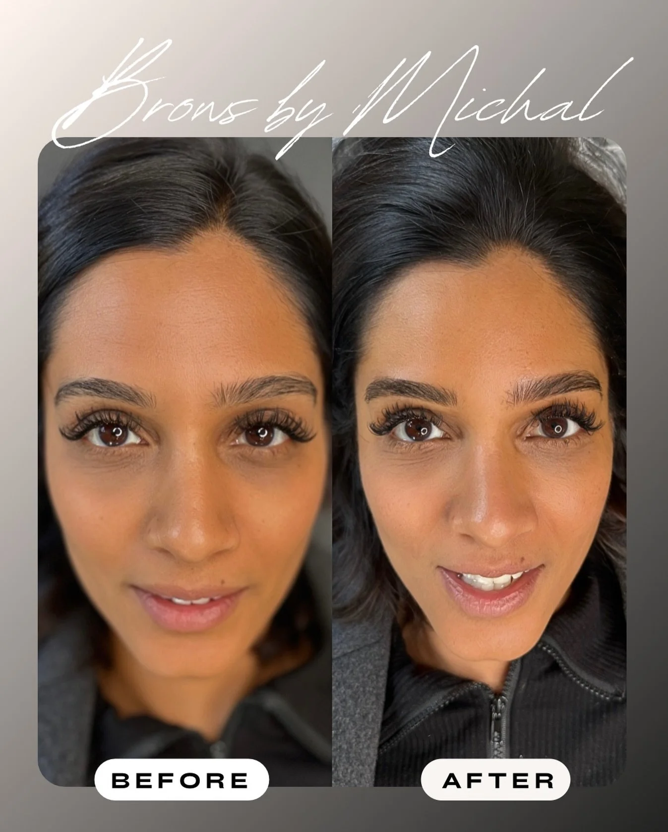 A little brow love for my beautiful friend and client ✨
These soft, shaded brows are all about enhancing what&rsquo;s already there &mdash; we gently filled in the little areas where she felt she had &ldquo;holes&rdquo; to give her shape a fuller, mo