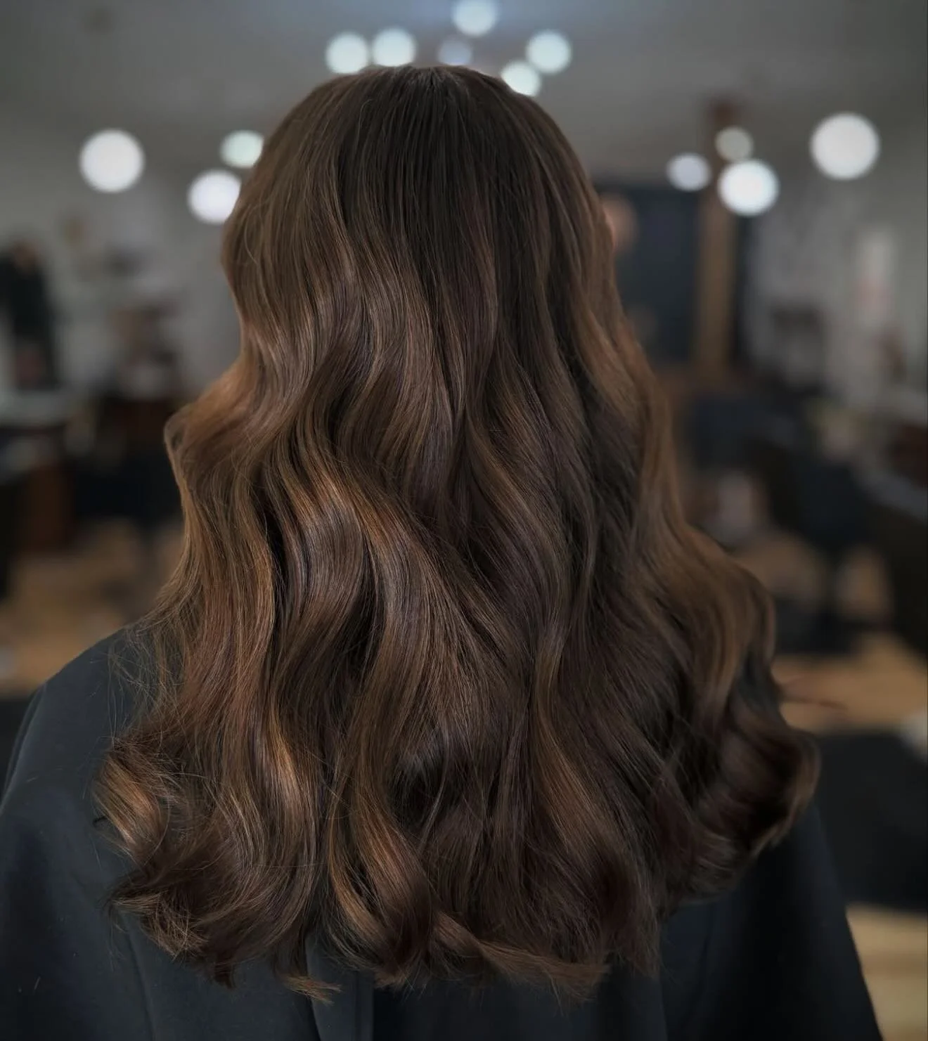 Book an all over gloss for rich dimension! Swipe to see her before! 
Hair artist : @hairbycassidygoff 
&bull;
&bull;
&bull;
&bull;
Fayetteville NC | 910 | gloss | dark dimensional hair color | hair salon