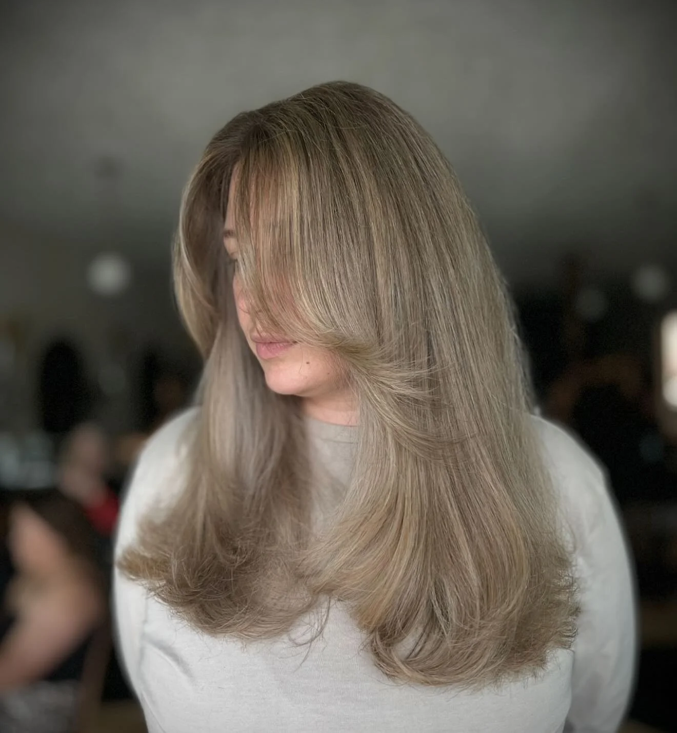 We love a good color change! Swipe to see the before ! Fresh layers &amp; blowout! 
Hair artist : @beauty.by.autumnlynn 
&bull;
&bull;
&bull;
&bull;
Fayetteville NC | 910 | blonding | color transformation | layers | haircut | hair salon