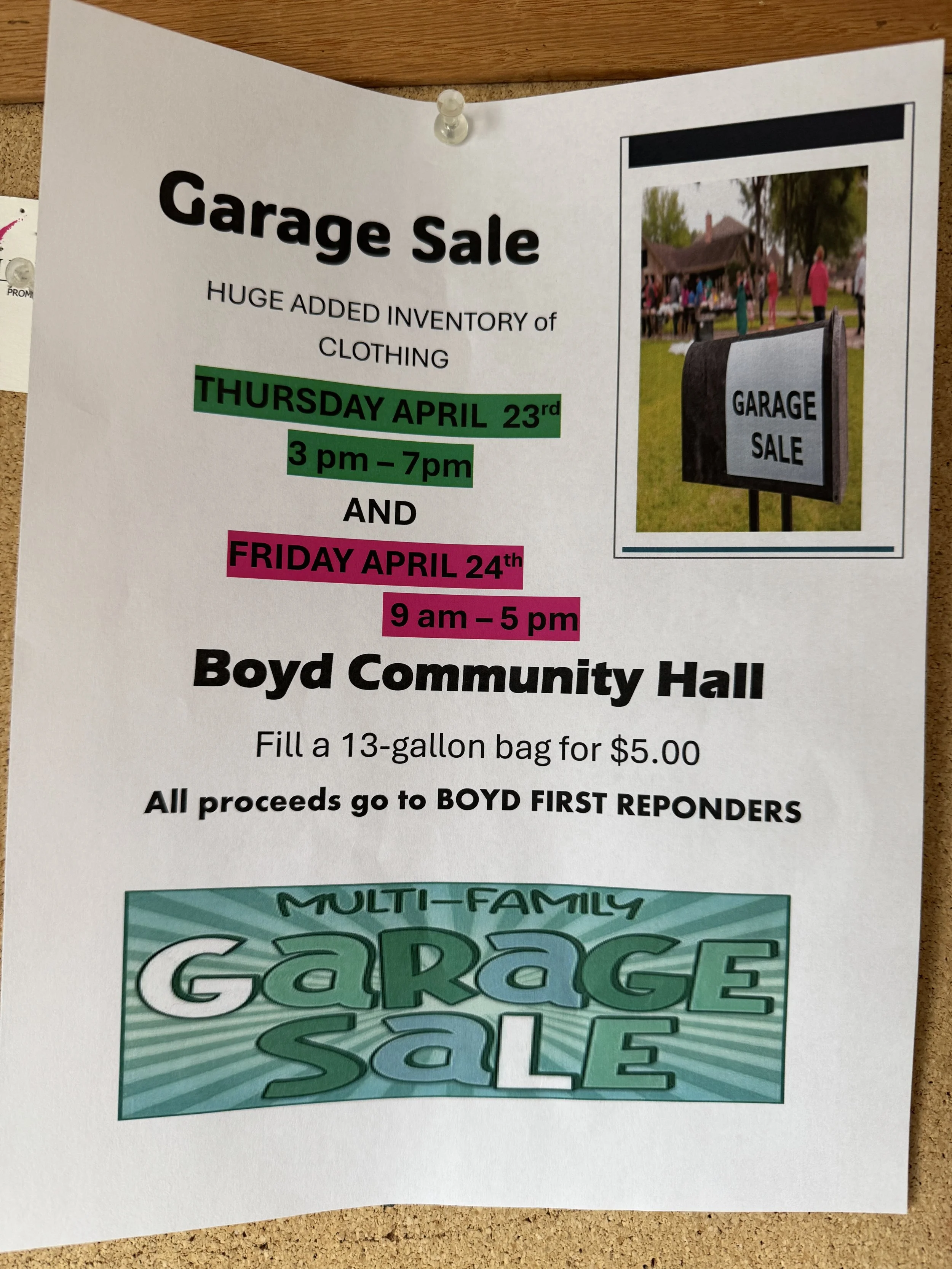 Garage Sale at the City Hall