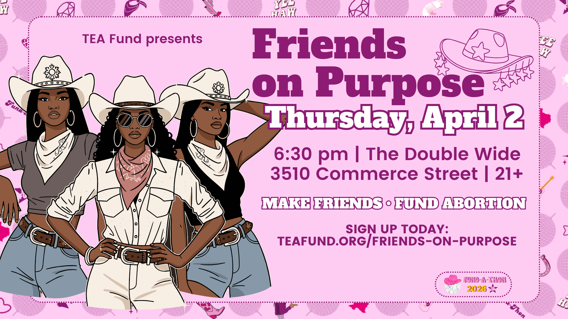 Friends on Purpose - a Fundathon Kick Off Party