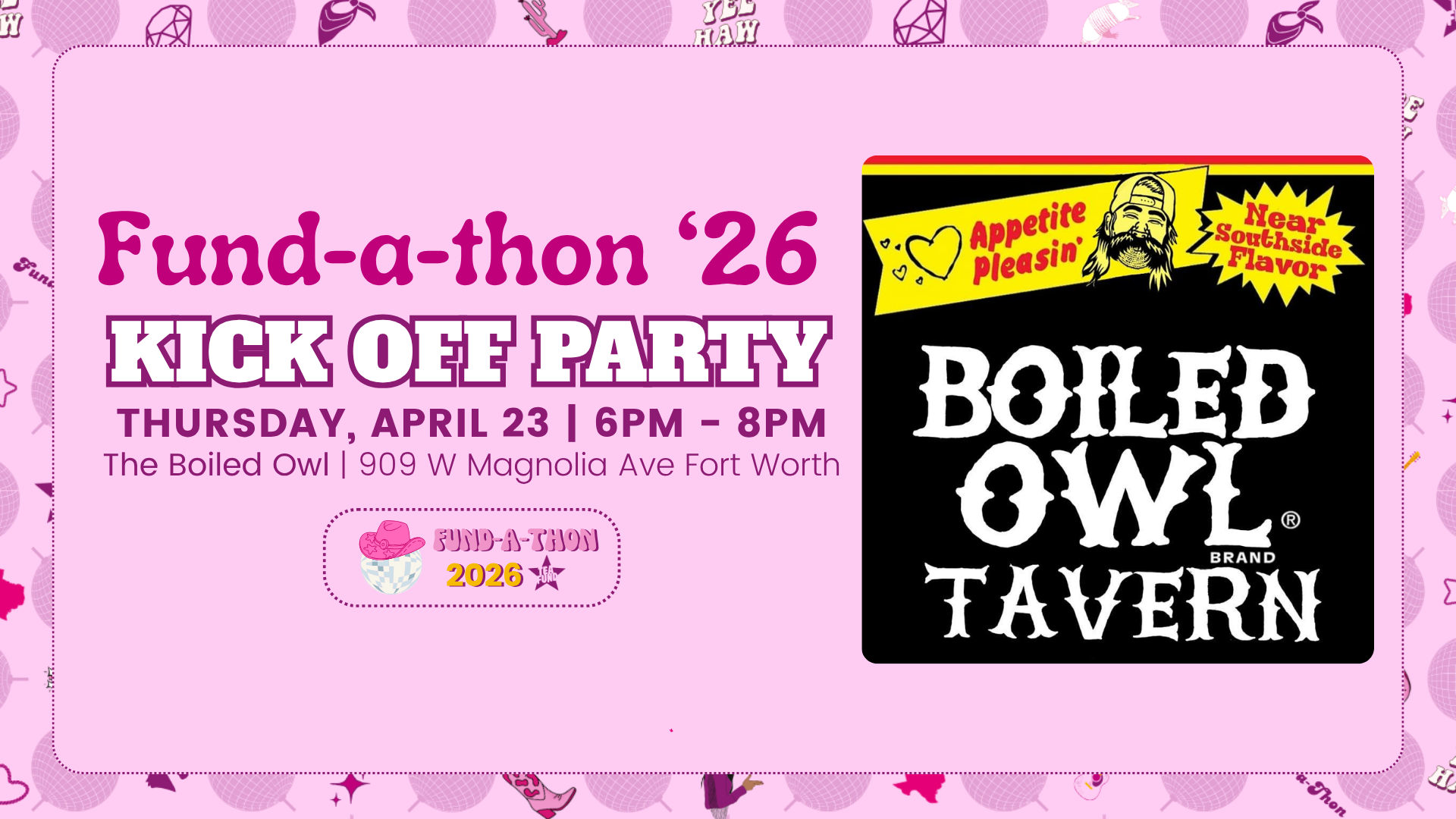 Fund-a-thon Kick Off Party: Fort worth edition