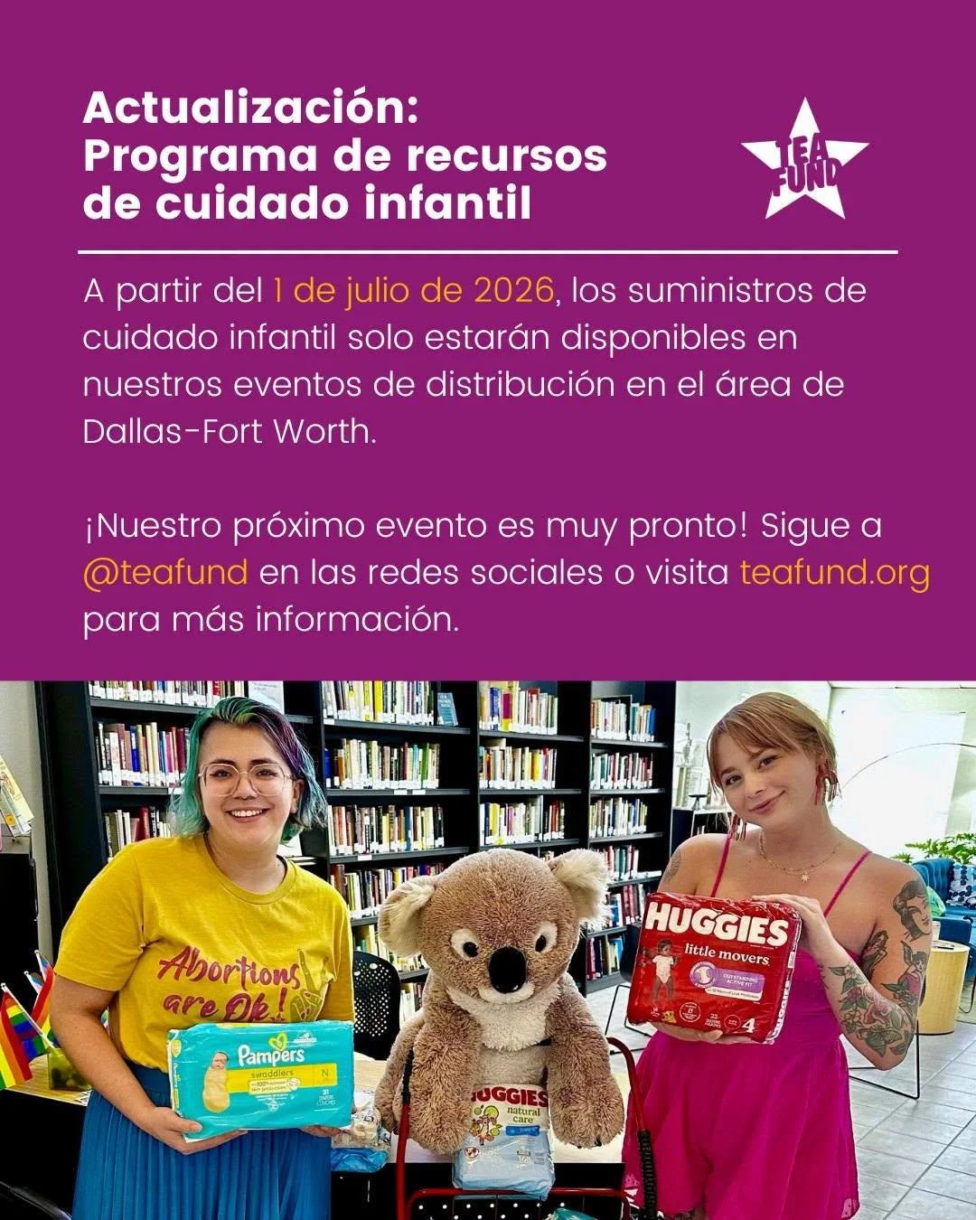 Infant Care Supplies available in-person only effective july 1