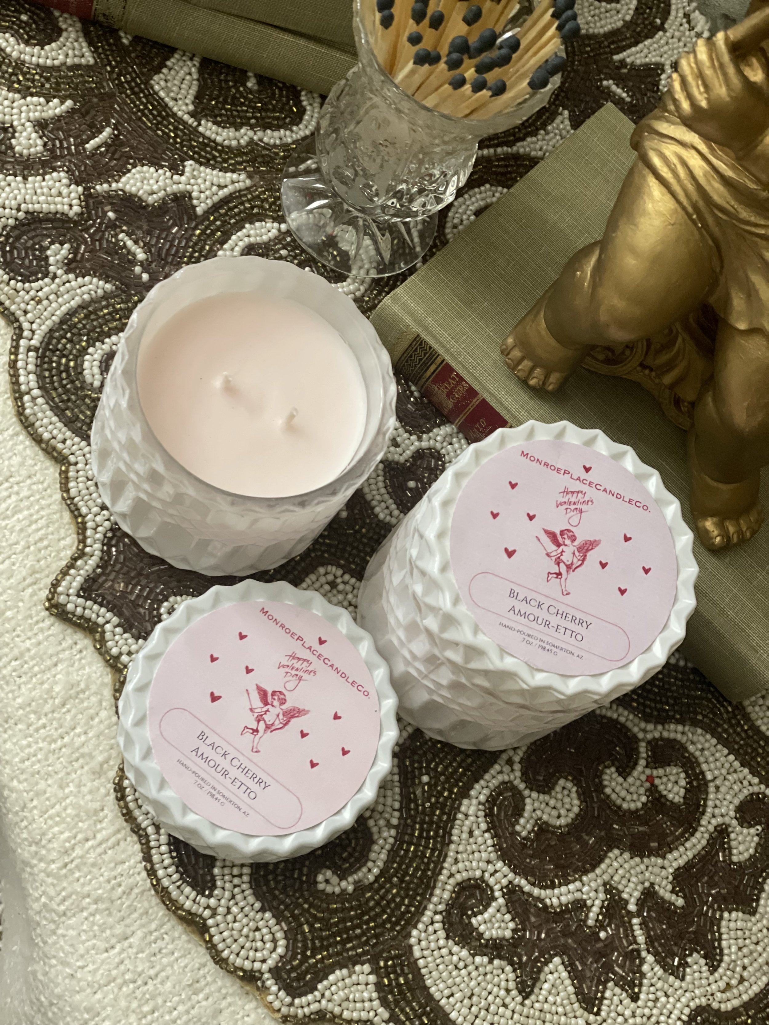 Vintage Inspired Collection-Valentines Day Candle Collection
