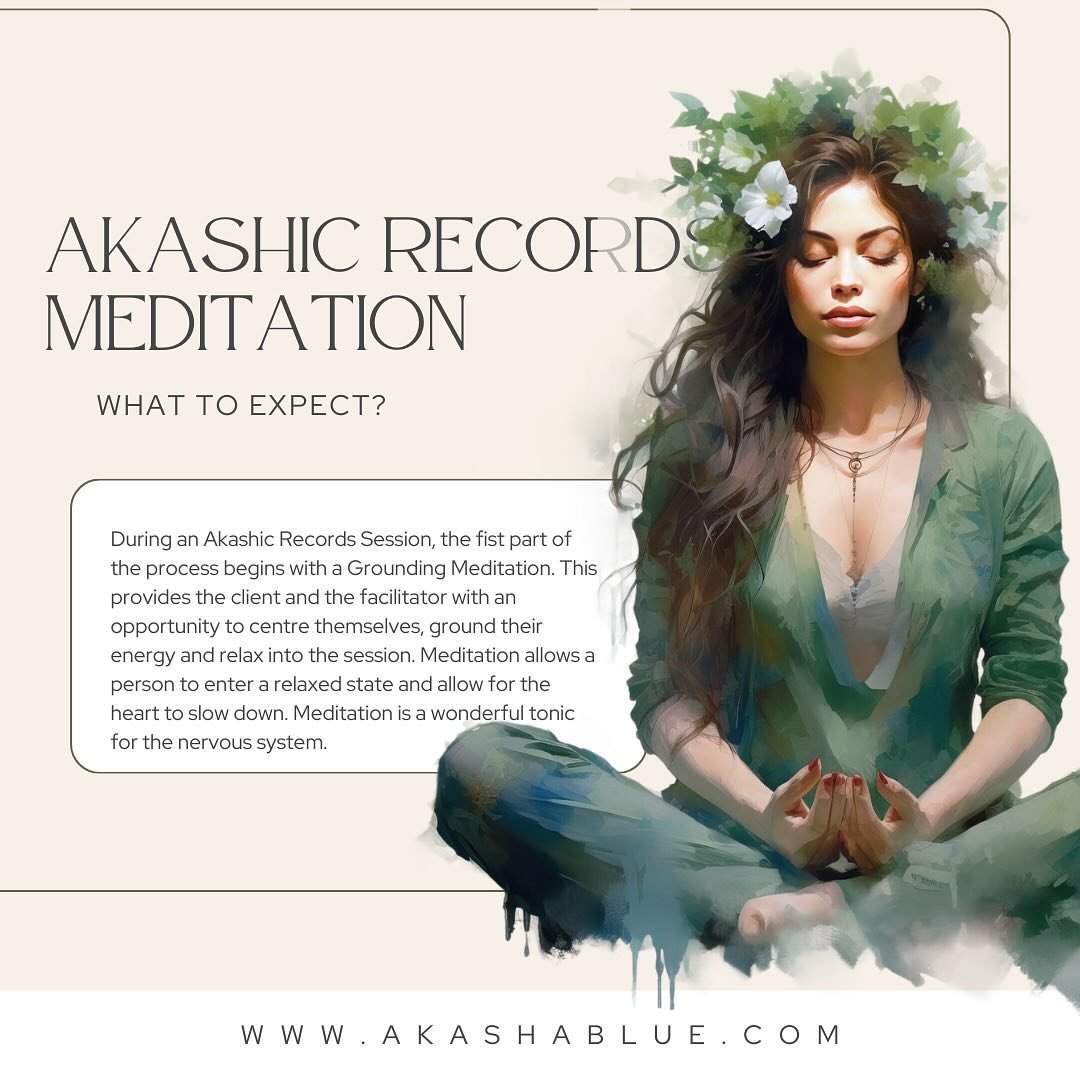 Meditation is a key technique that we use with our clients at AKASHA BLUE to help them achieve peace, emotional balance and mental clarity. Follow our instagram page at akashic_blue to receive discount codes and free resources each month.