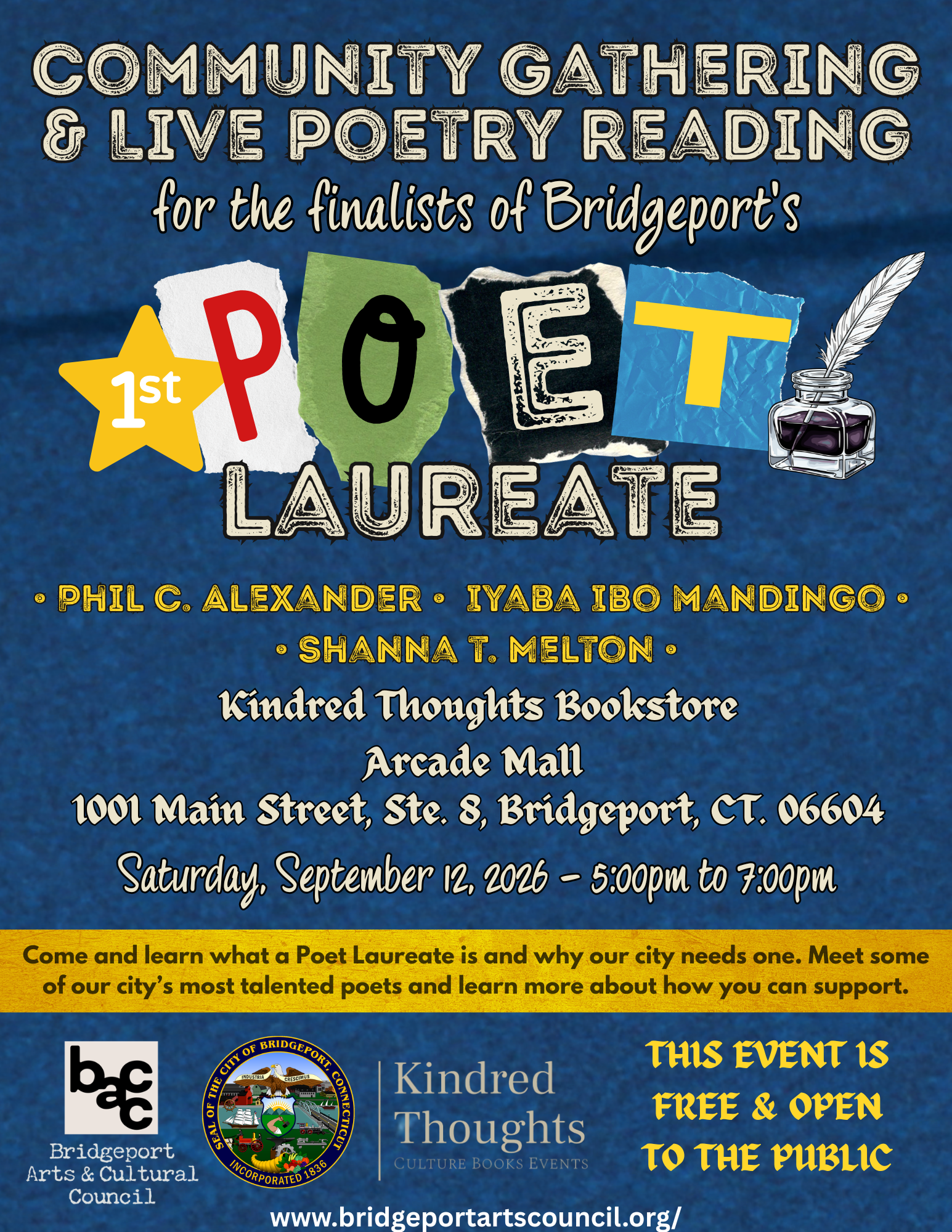 Community Gathering & Live Poetry Reading