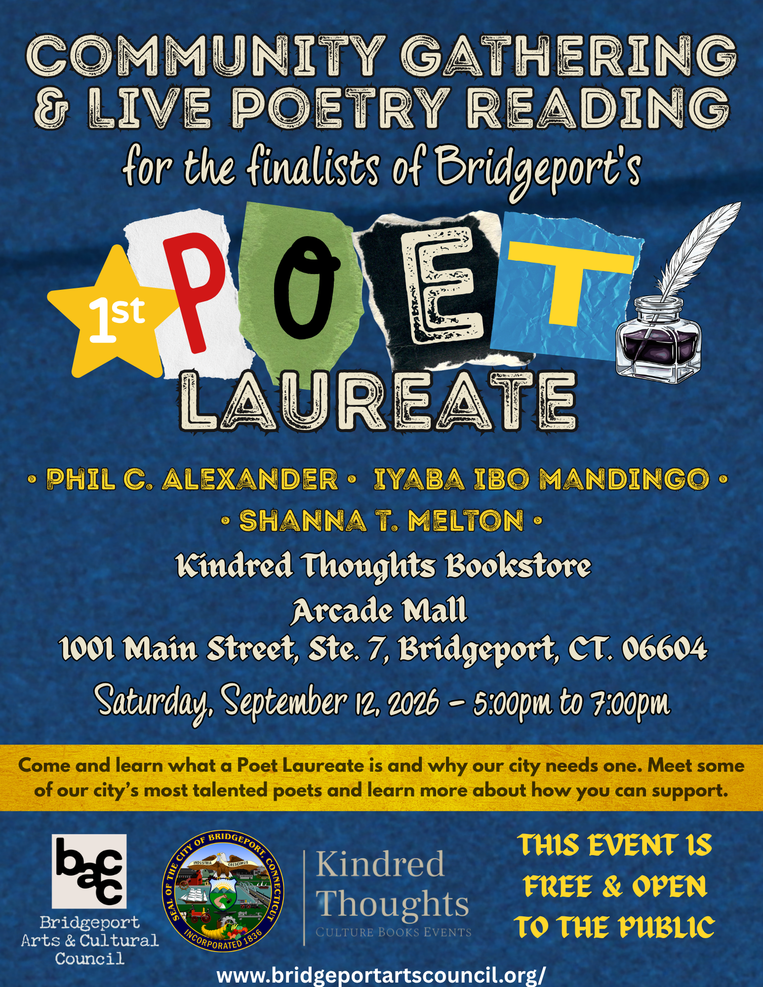Community Gathering & Live Poetry Reading