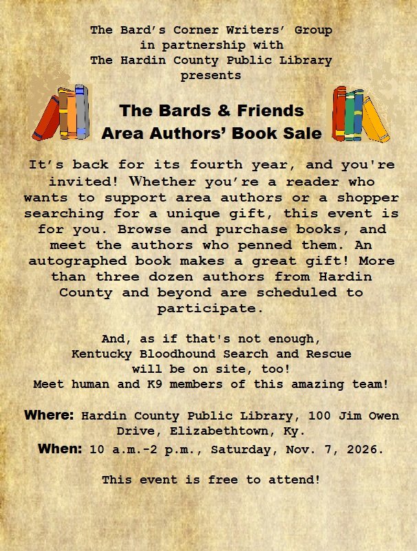 Bards & Friends Area Authors' Book Sale