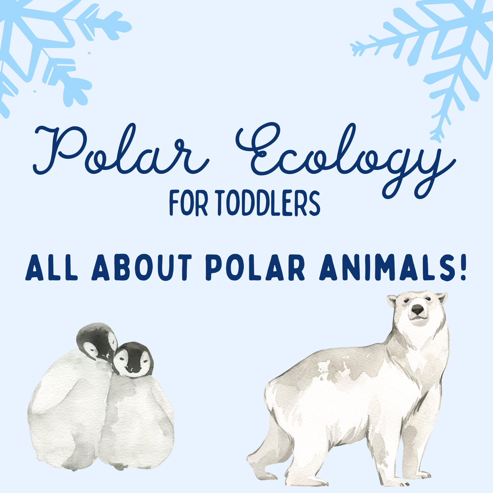 Polar Ecology for Toddlers (All About Polar Animals and the Tundra Biome)