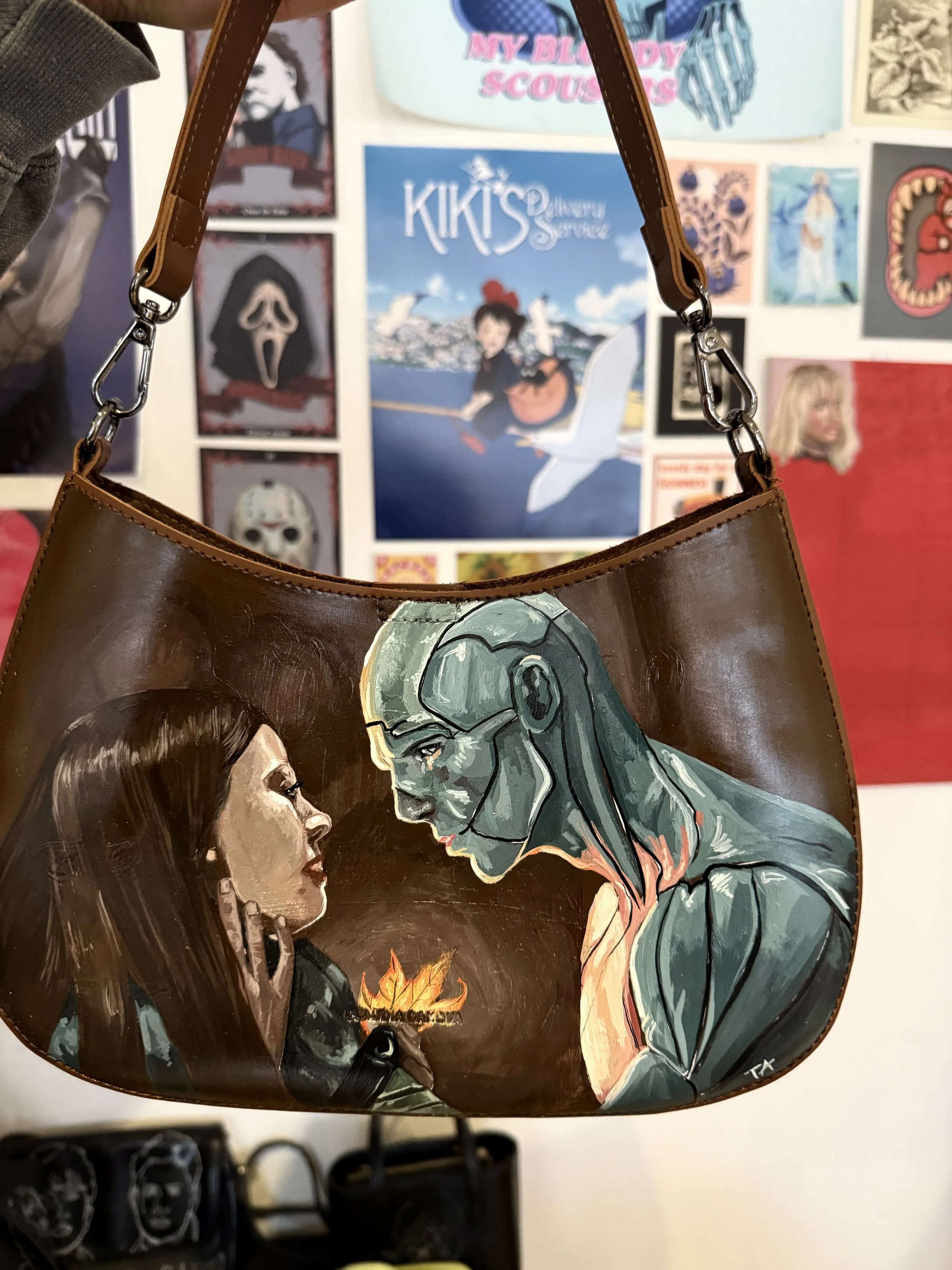 Frankenstein painted bag 