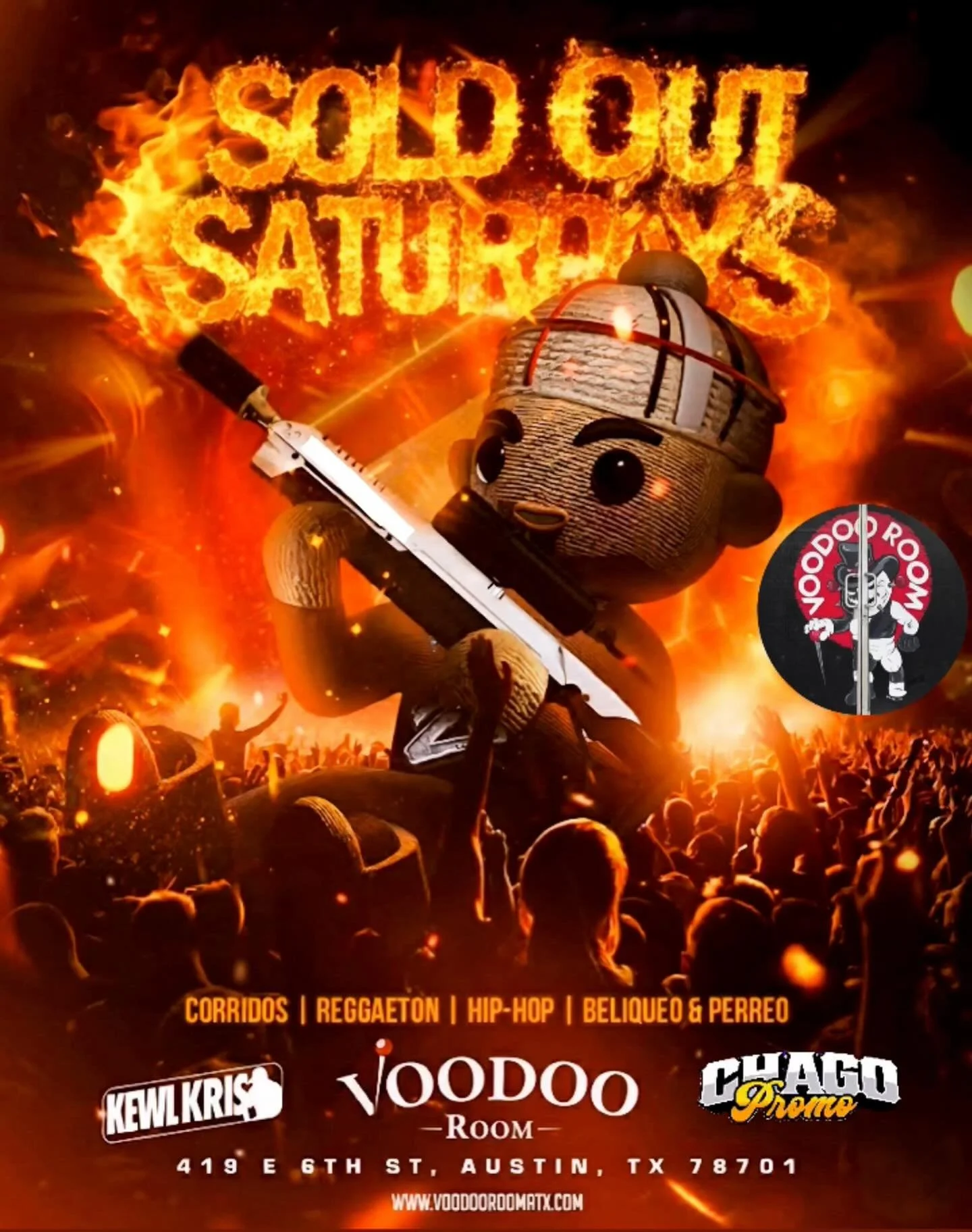 SOLD OUT SATURDAYS 😈 

Sounds by : @djkewlkris 

Hosted by : @chago_promo 

21+

Our annual Halloween party will be announced really soon 😈 yall stay tuned we have so much plan these next few months!!!