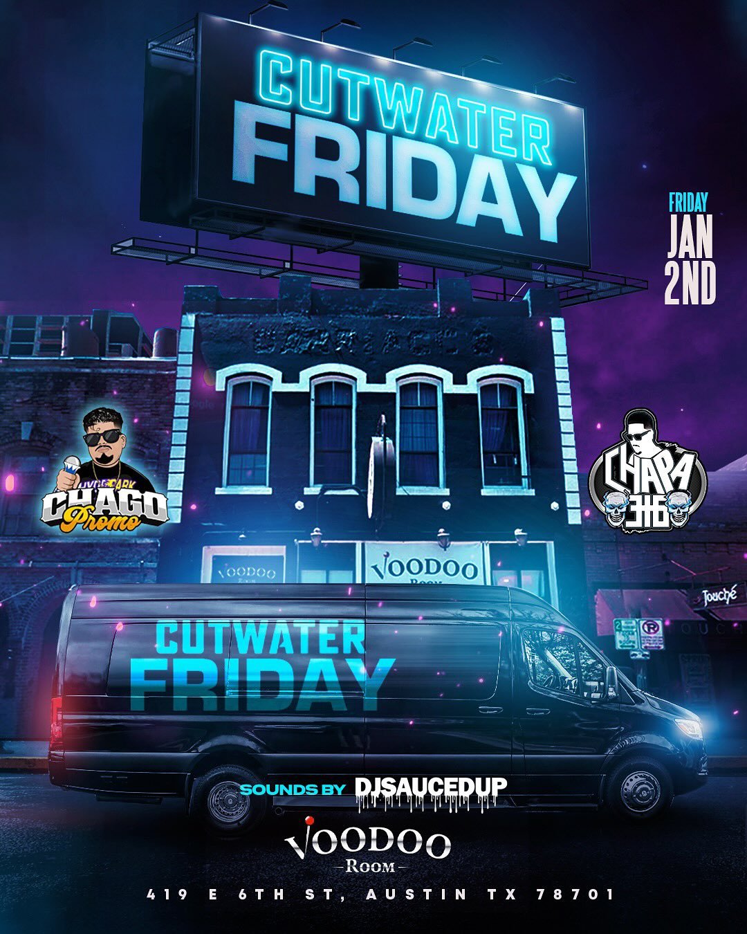 STARTING OF 2026 with:

&ldquo;CUT WATER FRIDAY 3rd EDITION&rdquo; 😈

Hosted by: @chapa316 x @chago_promo 

Sounds by : @djsaucedup_ 

21+  EVERY SECTIONS GETS A PACK OF CUT WATERS