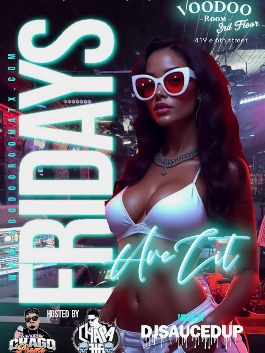 FRIDAYS at Voodoo Room 🔥

Pull up for Ave Cita every Friday night.
VIP Sections | Bottle Service | 21+ | 10PM&ndash;2AM
📍 Voodoo Room &ndash; 3rd Floor
419 E 6th Street