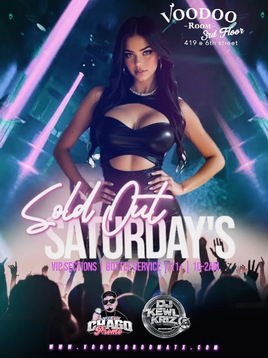 ✨ SOLD OUT SATURDAYS ✨

The vibes don&rsquo;t miss &mdash; every single weekend.Lights low, energy high, and the party going ALL night. 🔥

🎶 DJ on deck🍾 VIP Sections &amp; Bottle Service🔞 21+ | Doors open at 10PM

📍 3rd Floor | 419 E 6th St

Pul