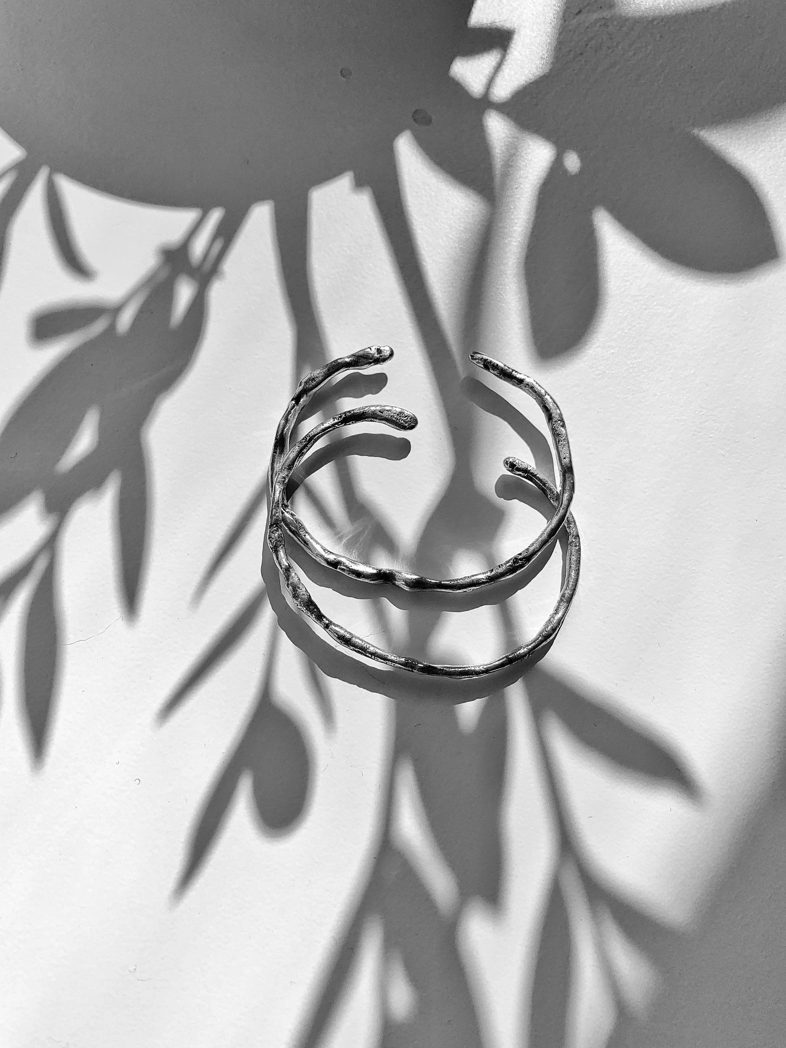 Imperfect siver cuff