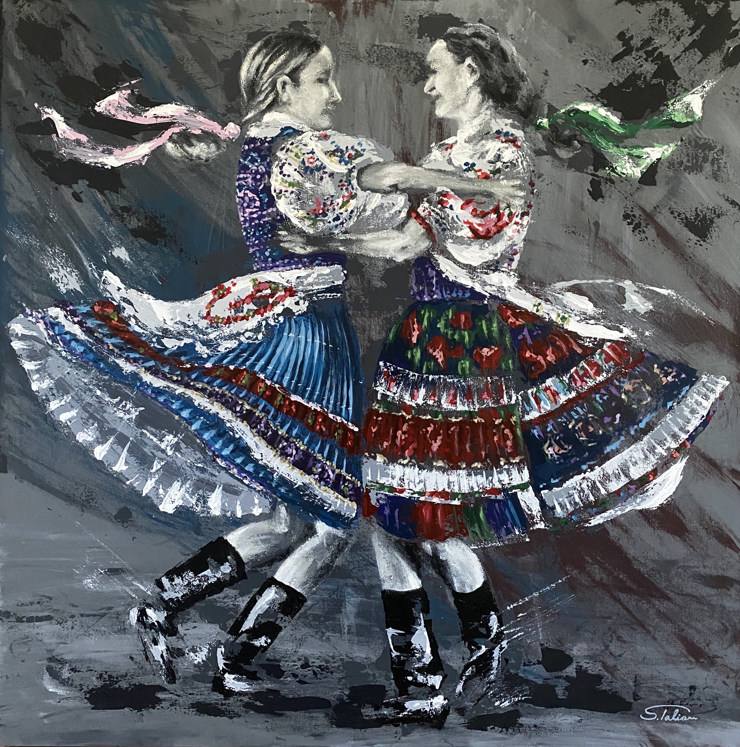 Dievky 40" x 40"
SOLD